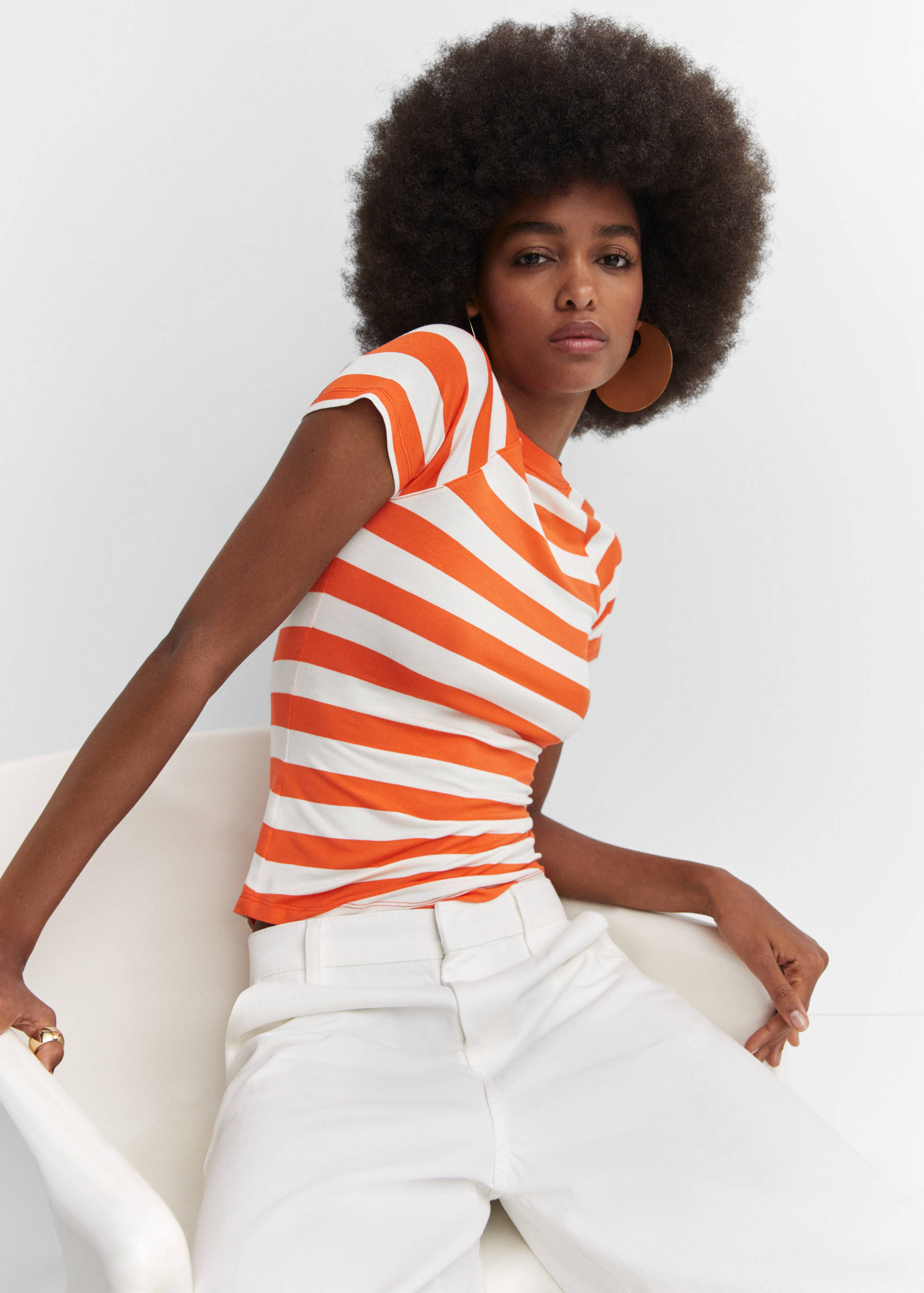 T-shirt imprimé à rayures - Détail de l'article 2