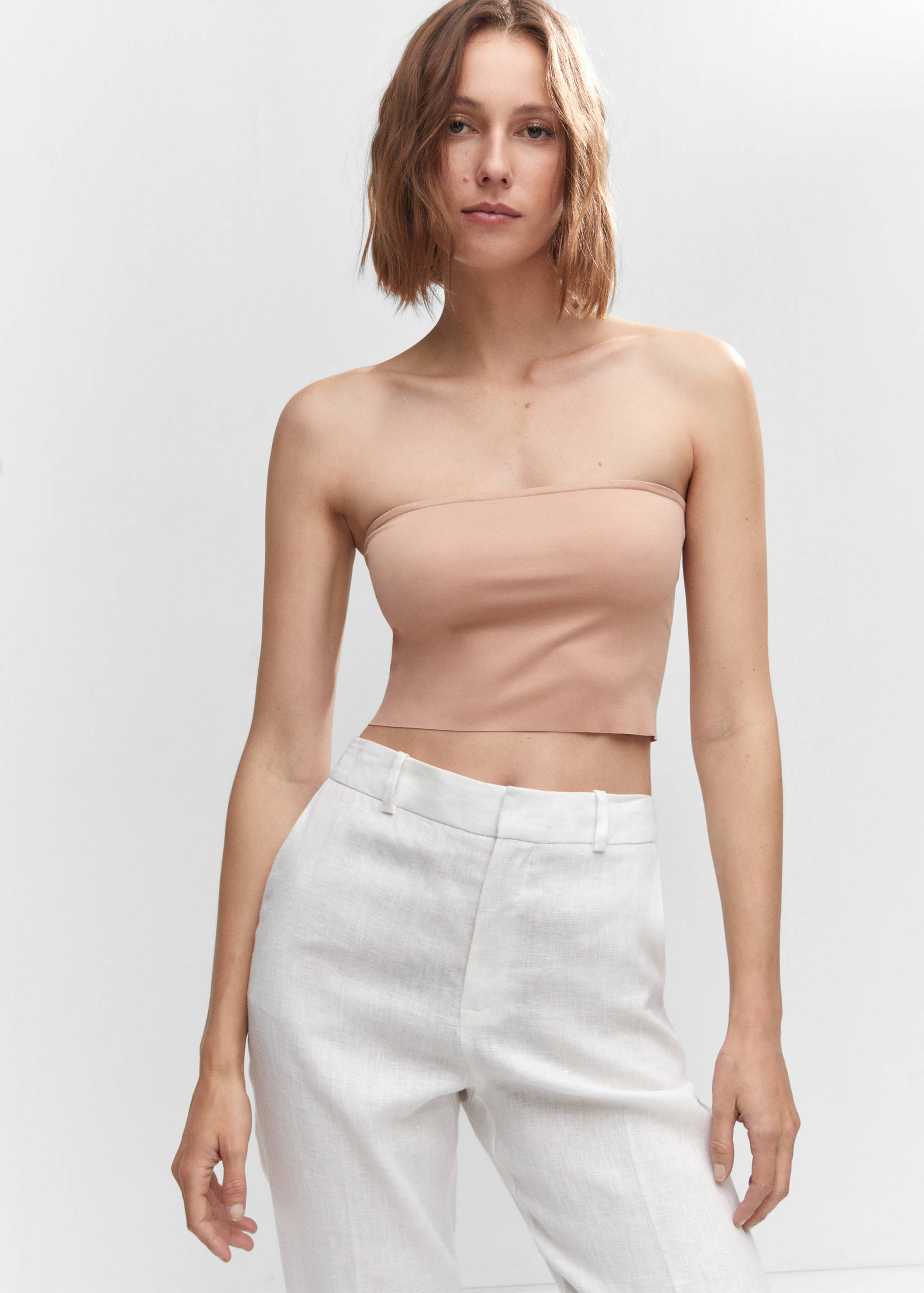 Crop top sans couture - Plan moyen