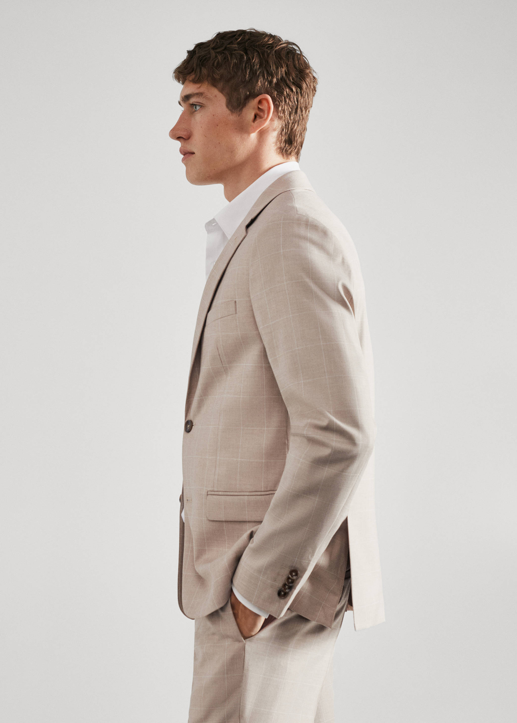 Veste costume carreaux super slim-fit - Détail de l'article 1