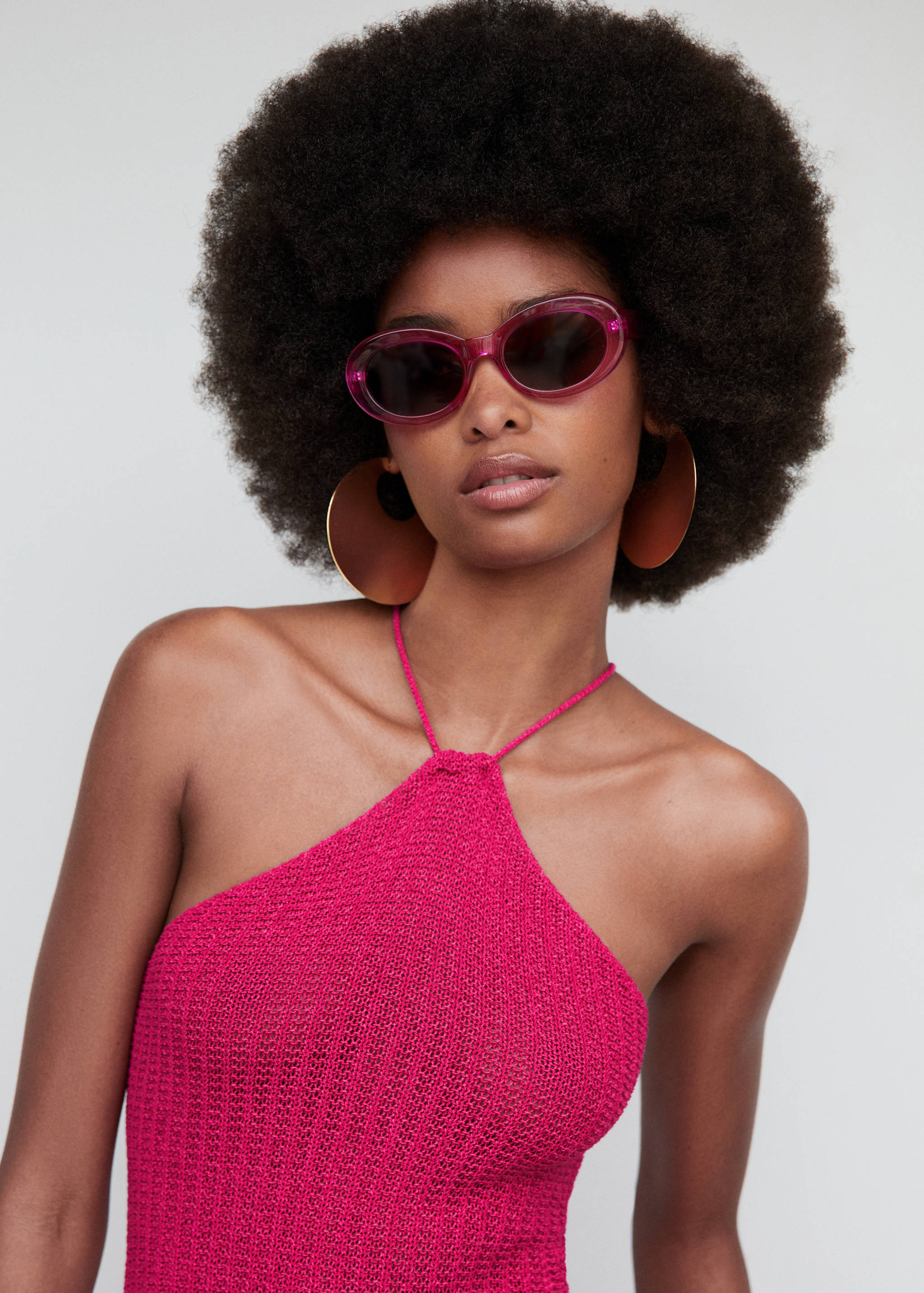 Lunettes de soleil monture semi-transparente - Plan général