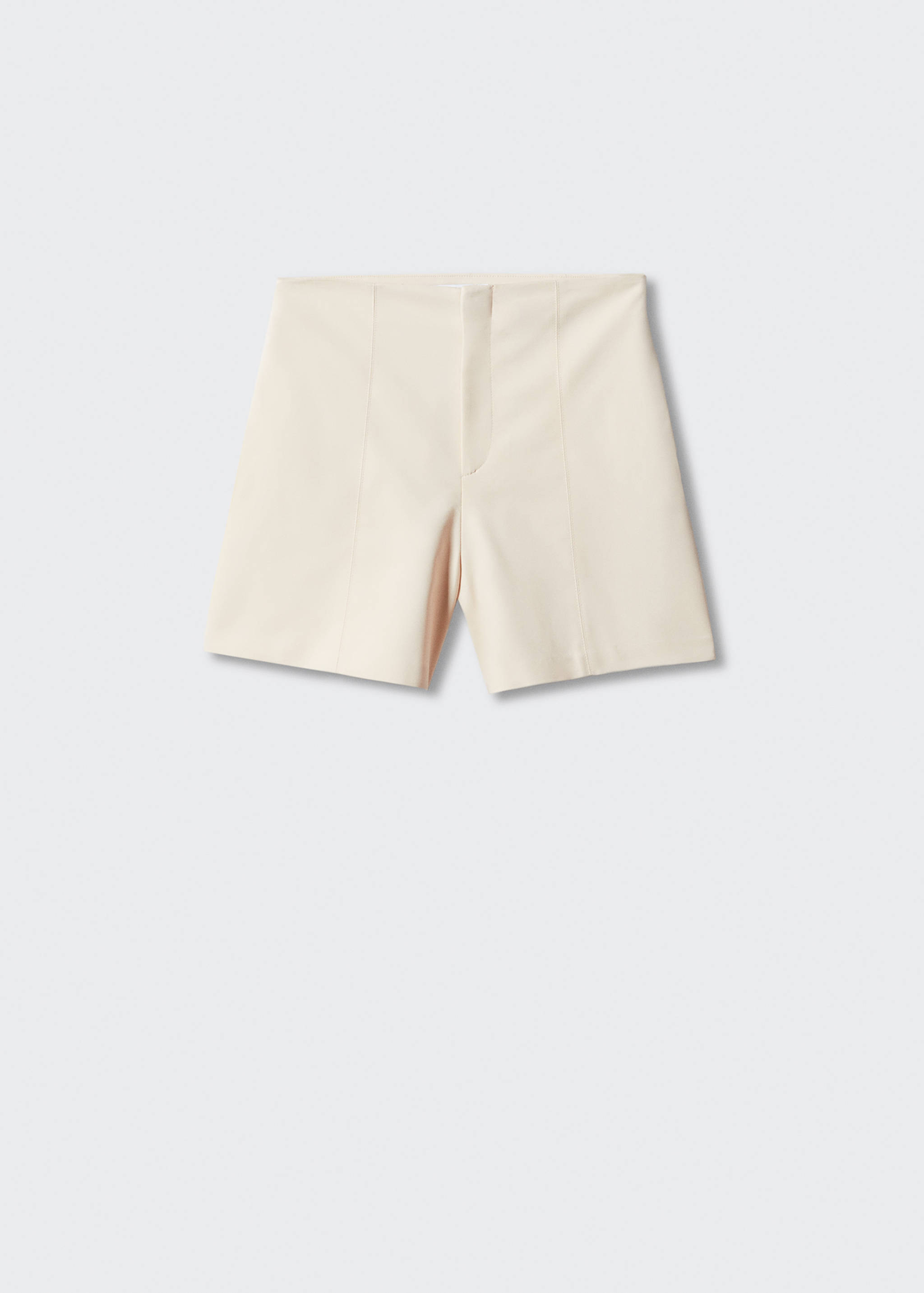 High-waist straight shorts - Article without model