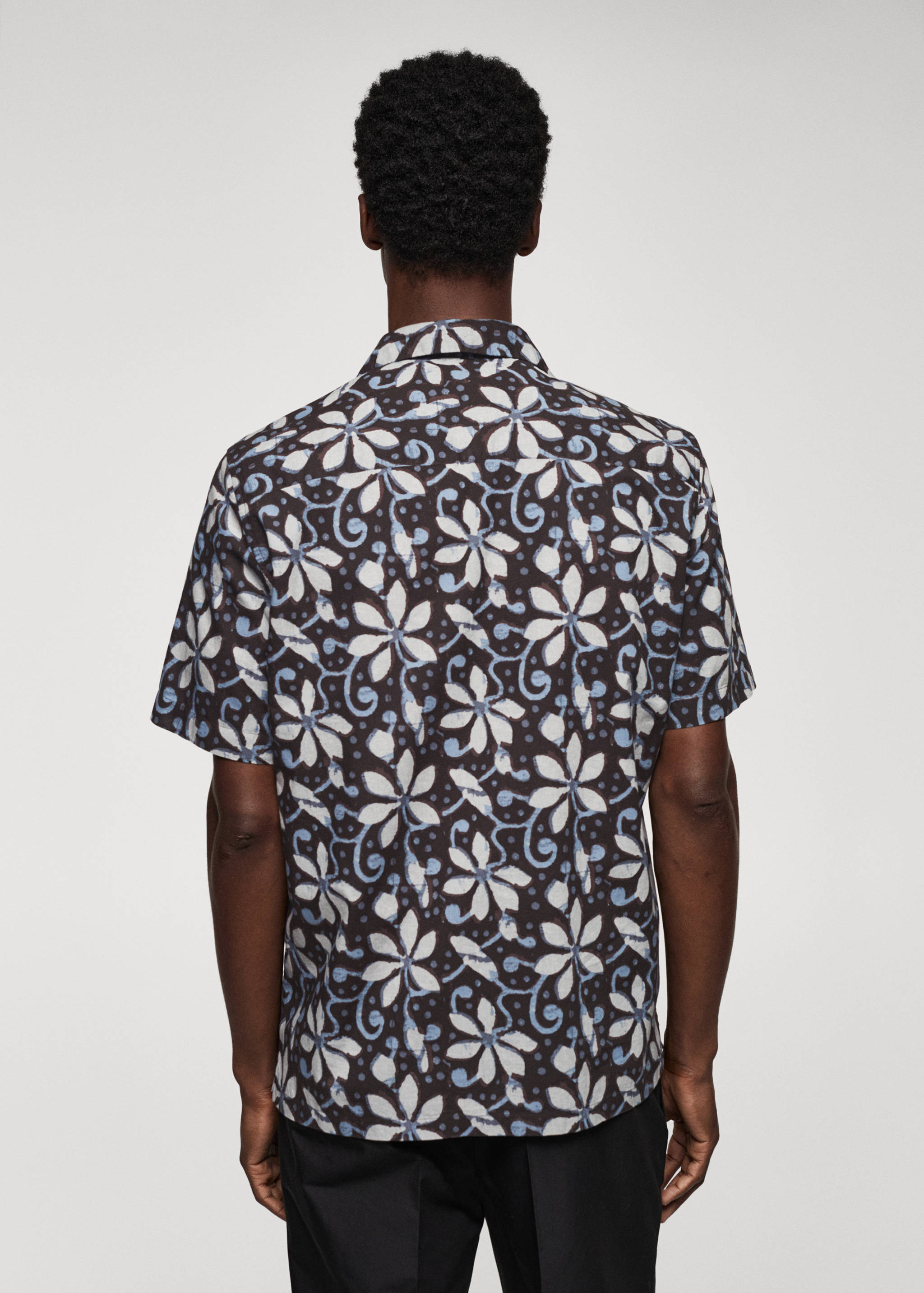 Printed bowling shirt - Reverse of the article