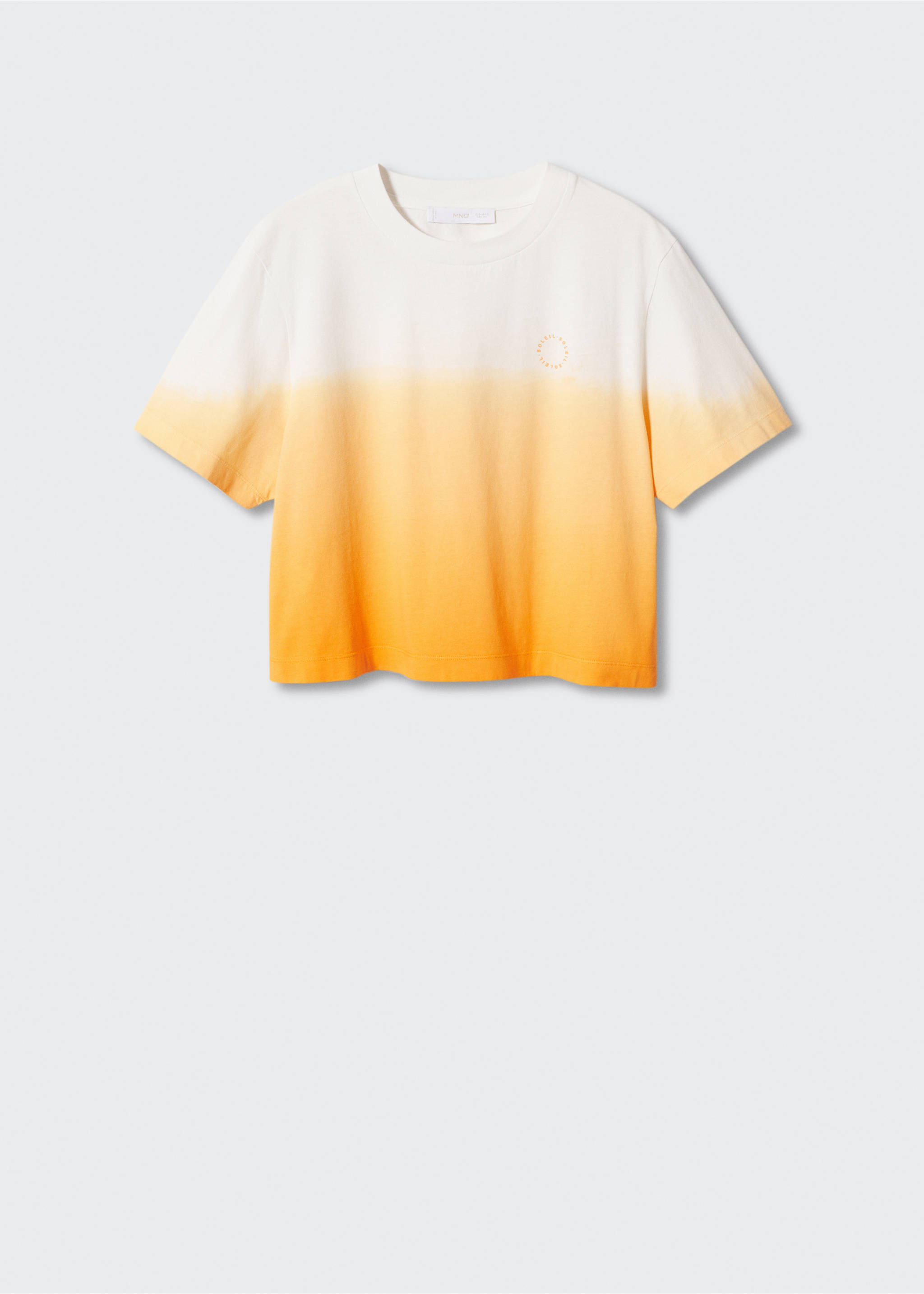 Cotton ombré t-shirt - Article without model, Orange. Ref: 57010643-00.