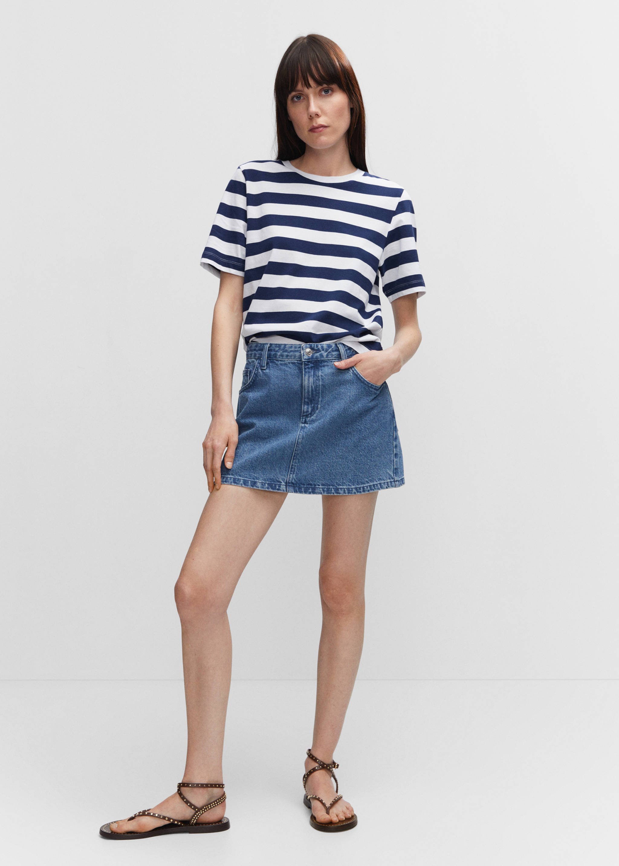 Striped cotton T-shirt - General plane
