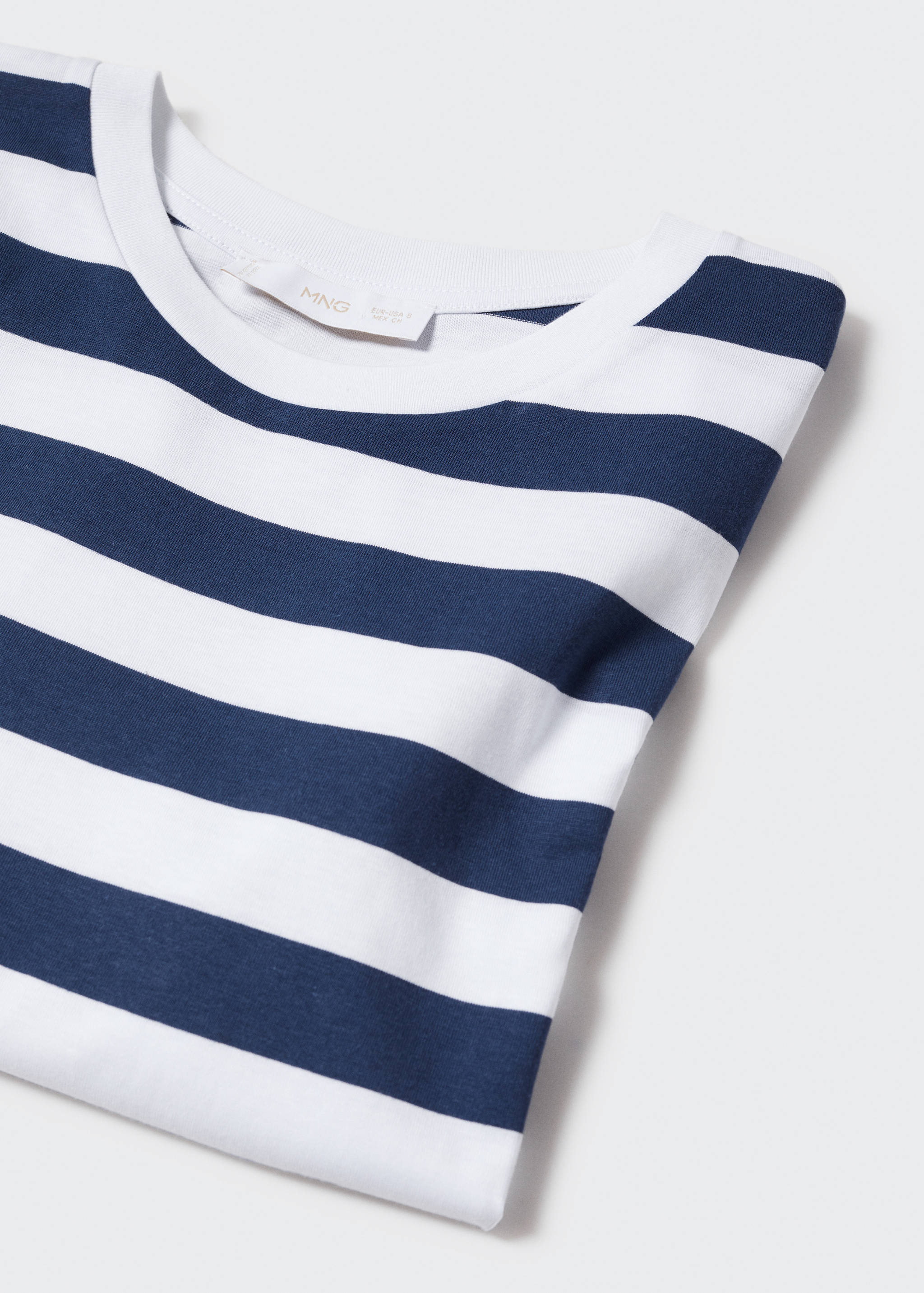 Striped cotton T-shirt - Details of the article 8