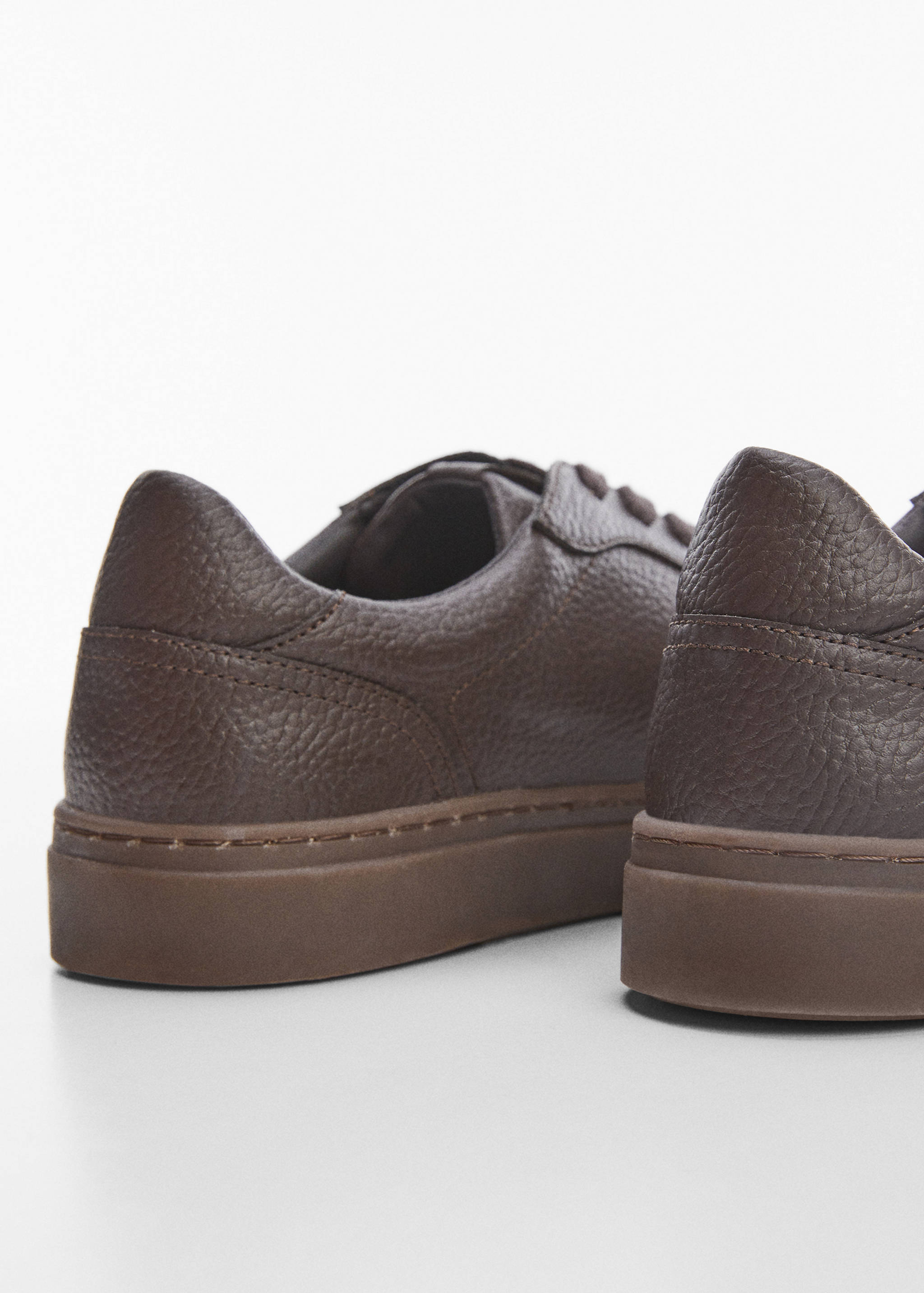 Pebbled leather sneakers - Details of the article 1