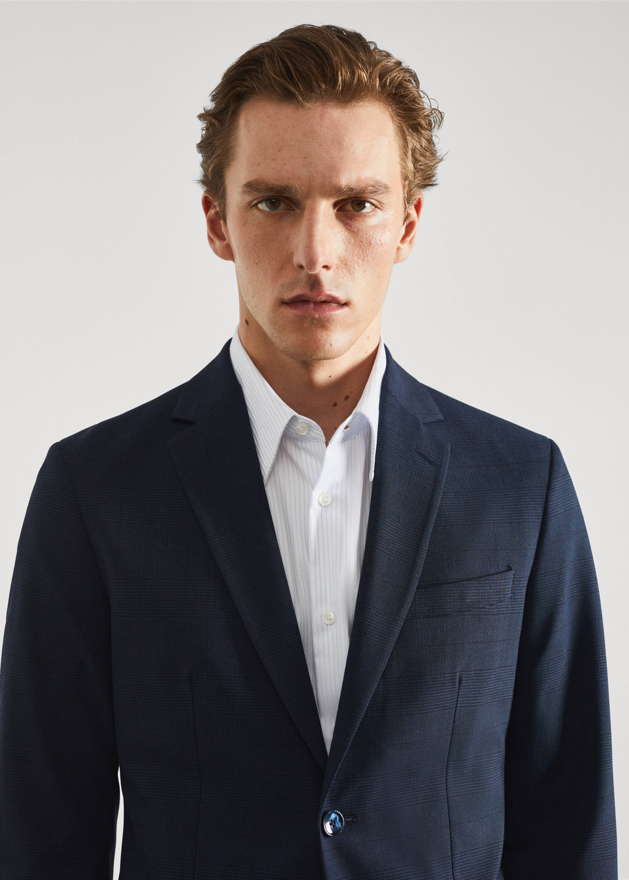 Veste costume imprimée slim-fit tissu stretch - Détail de l'article 1