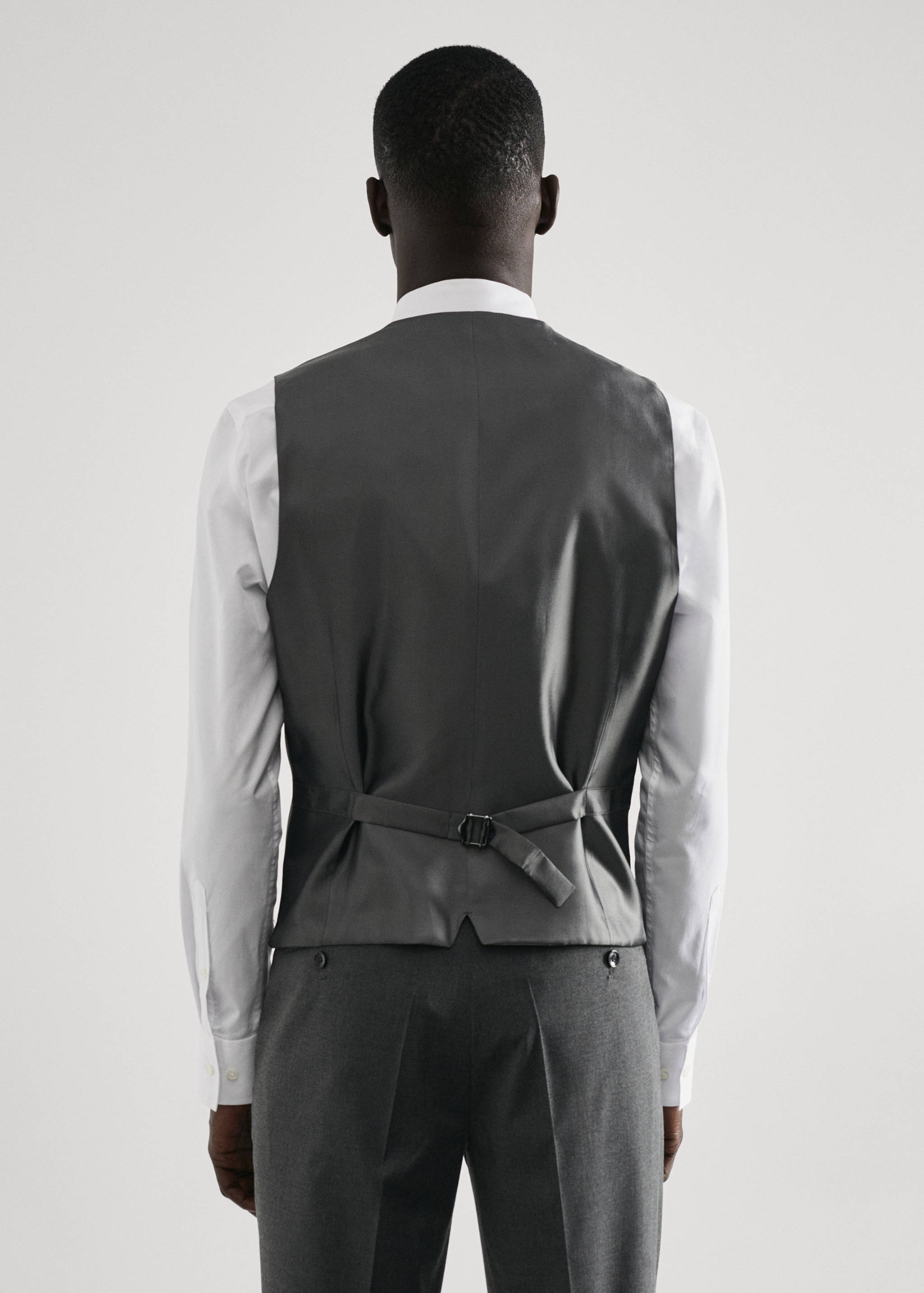 Slim-fit suit waistcoat - Reverse of the article