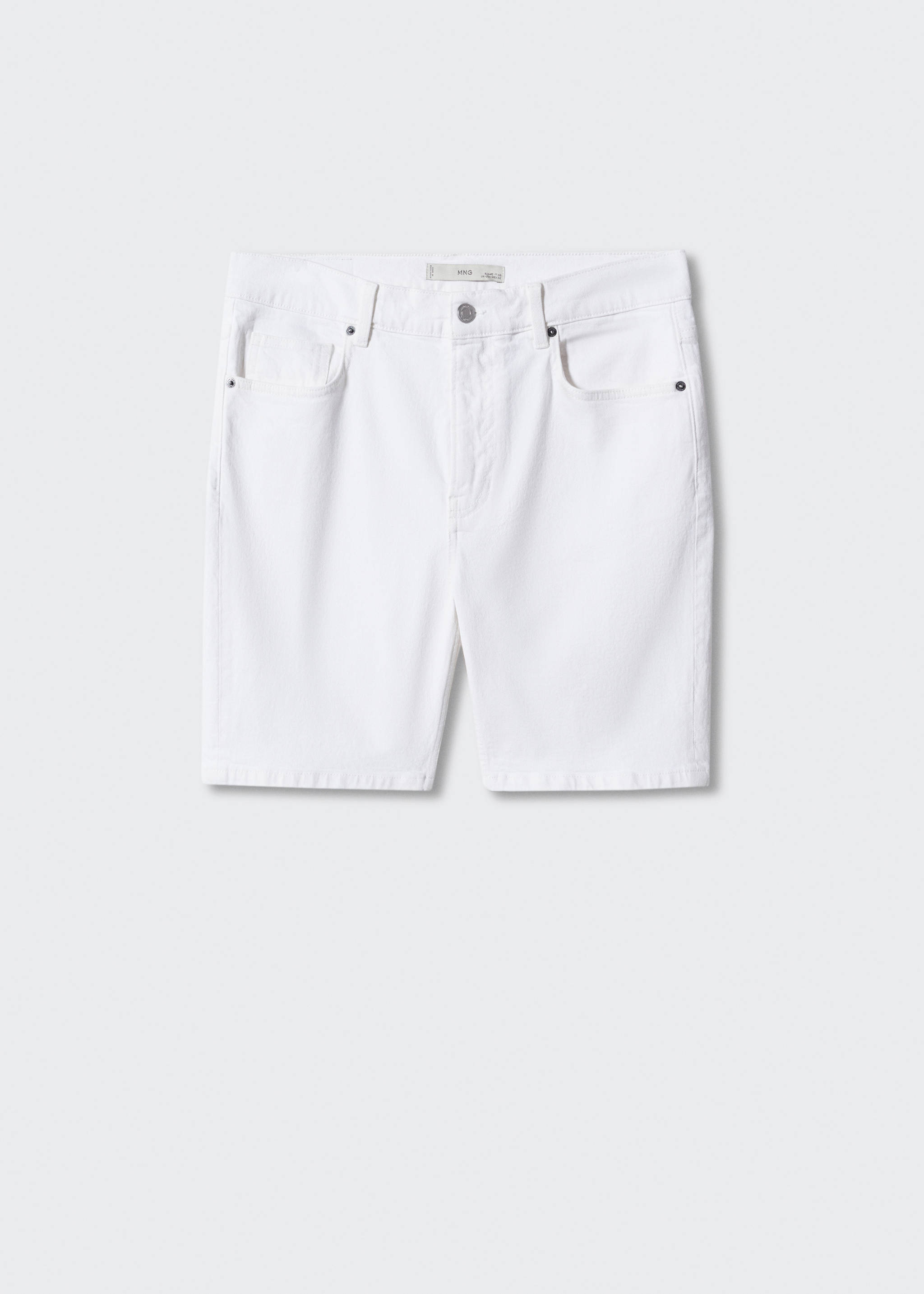 Regular-fit denim bermuda shorts - Article without model