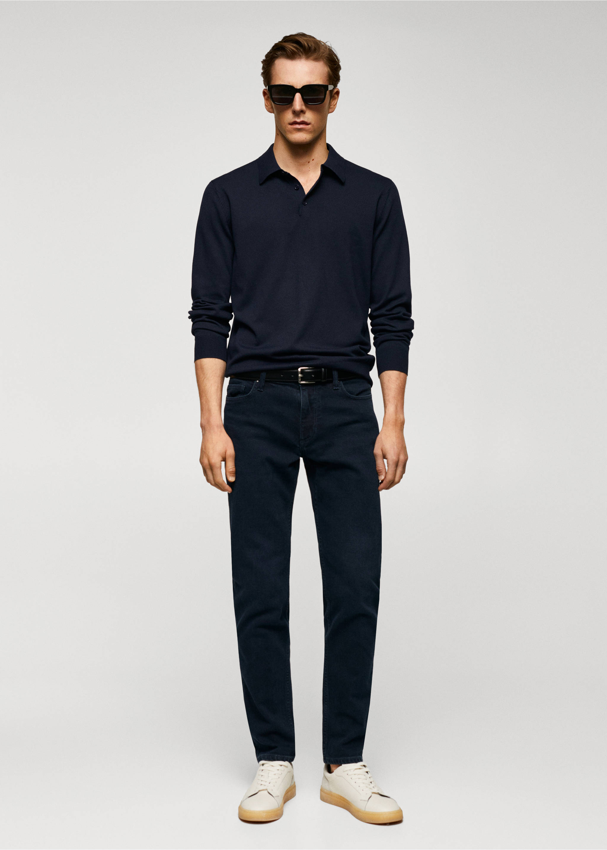 Jeans Jan slim fit - Plano general, Azul oscuro intenso. Ref: 57010688-00.