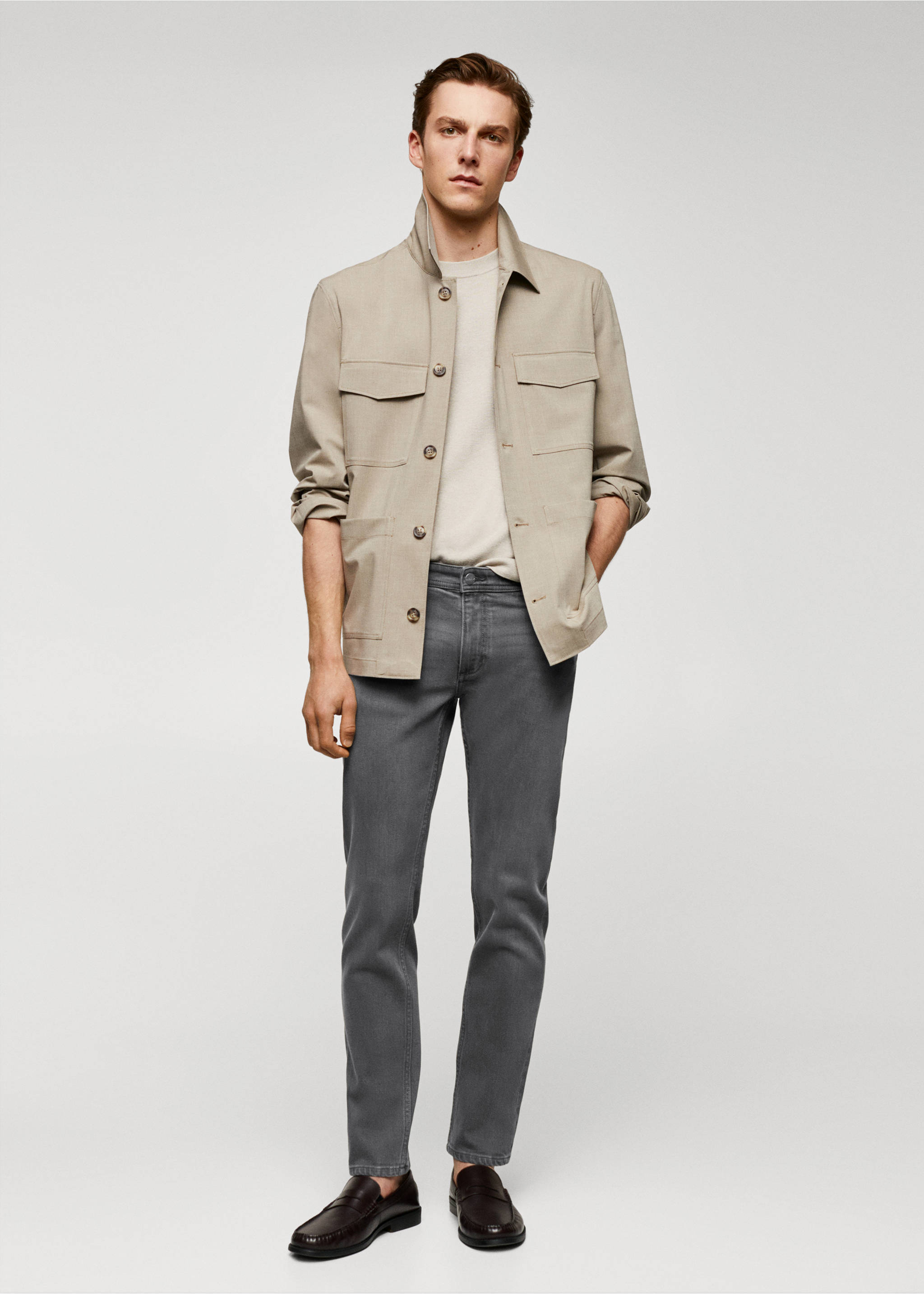 Jeans Jan slim fit - Plano general, Gris. Ref: 57010690-00.