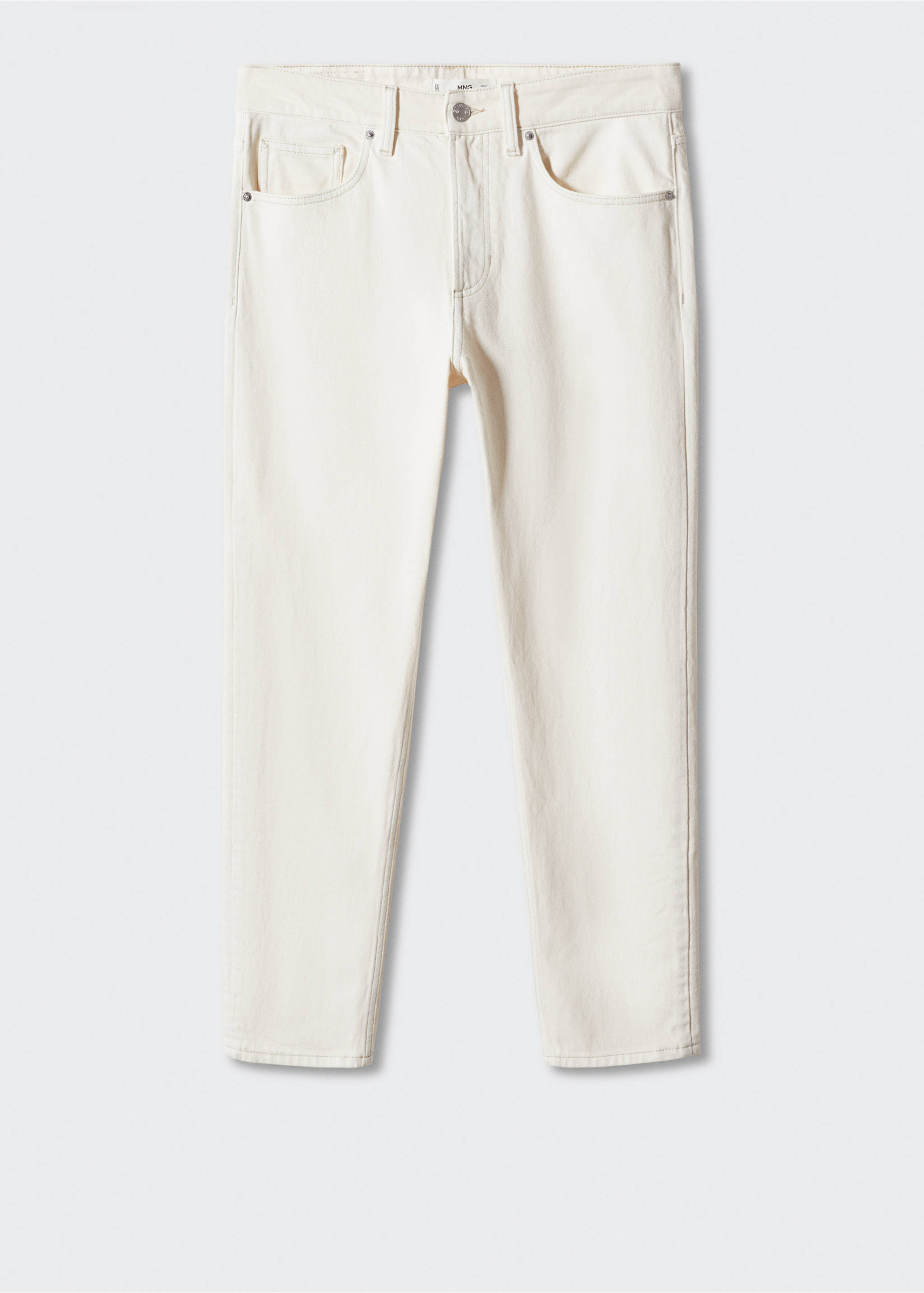 Jeans Ben tapered cropped - Artículo sin modelo, Blanco roto. Ref: 57010699-00.