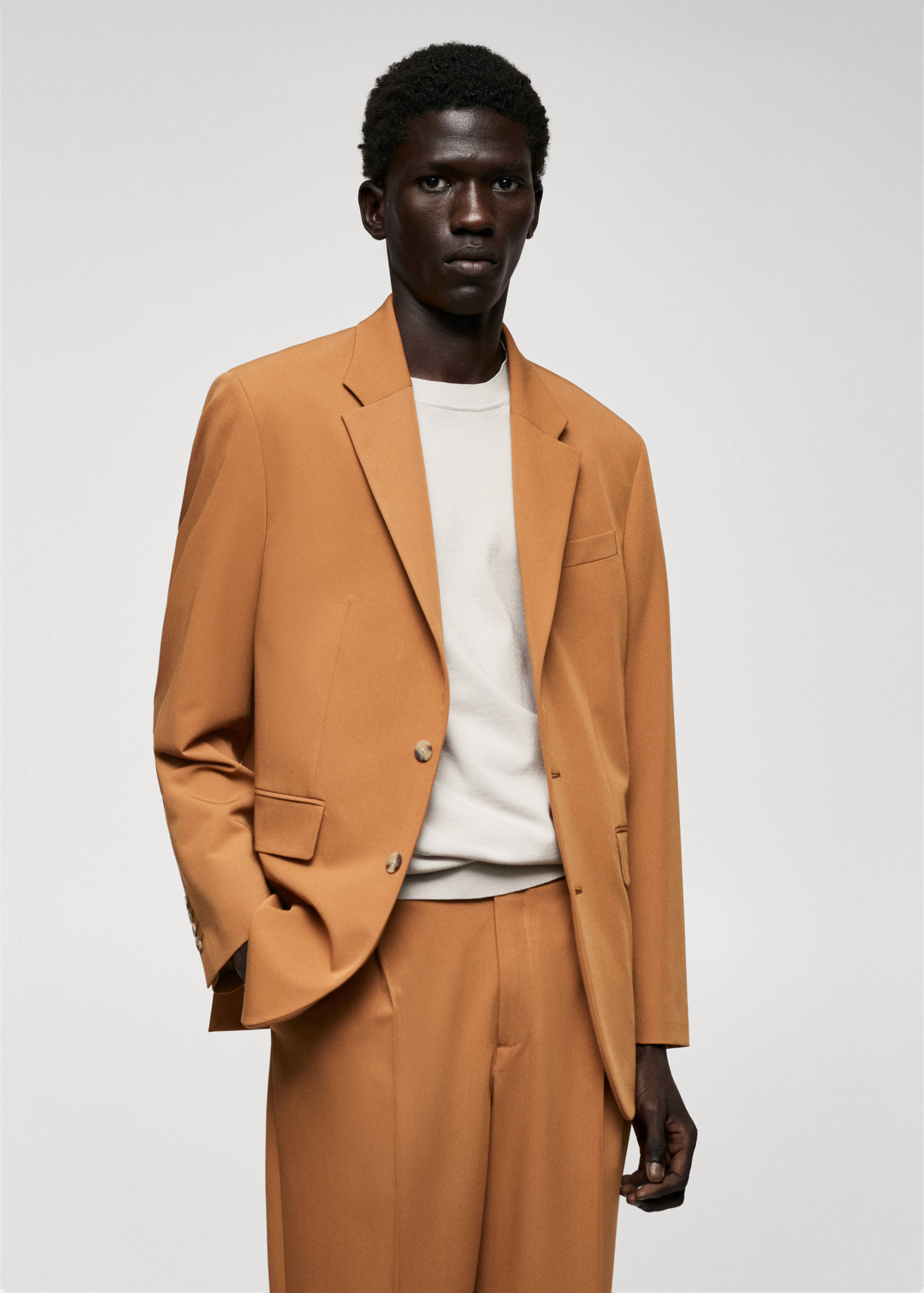 Veste de costume regular fit - Plan moyen