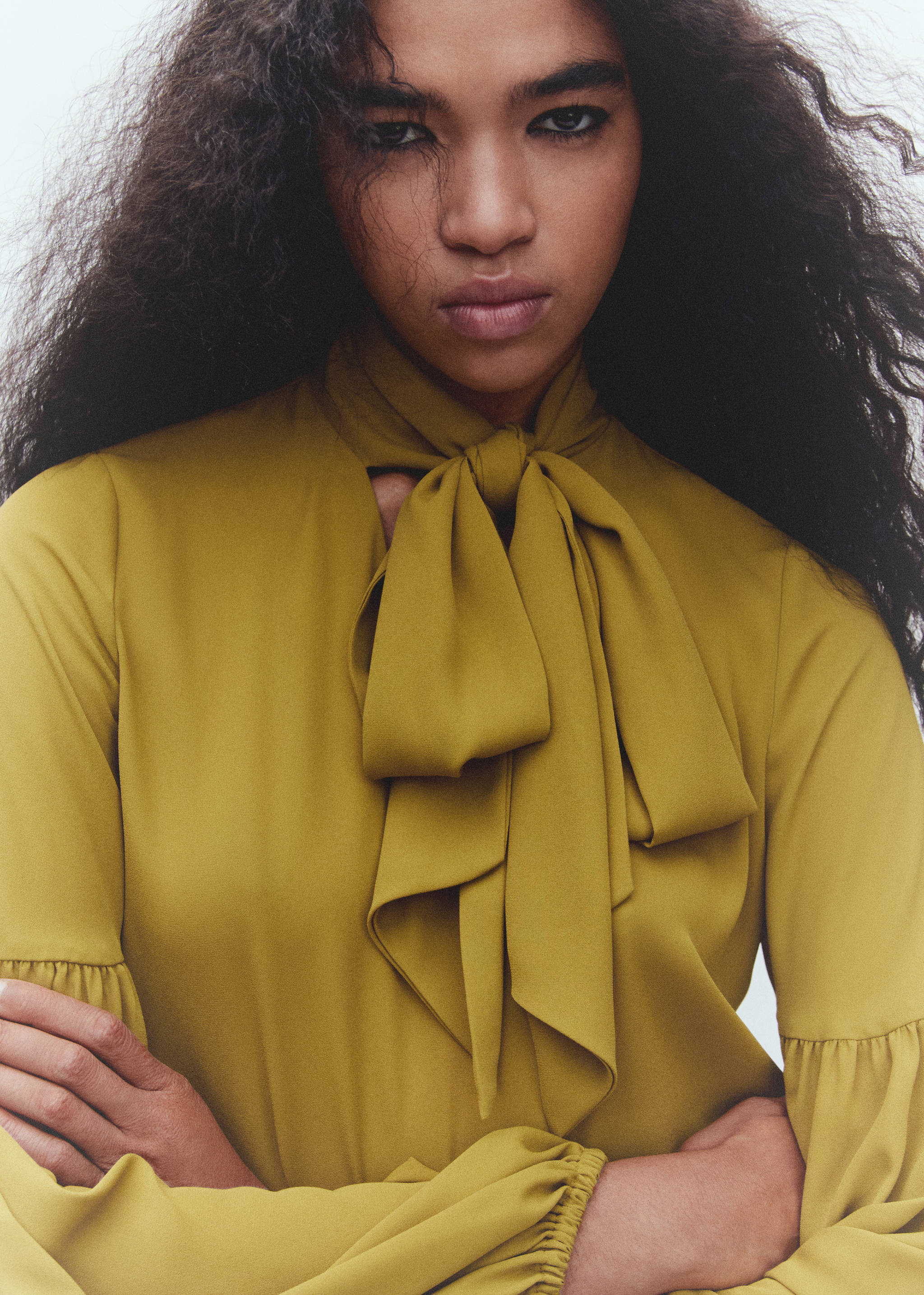 Blusa lazo manga abullonada - Detalle del artículo 6