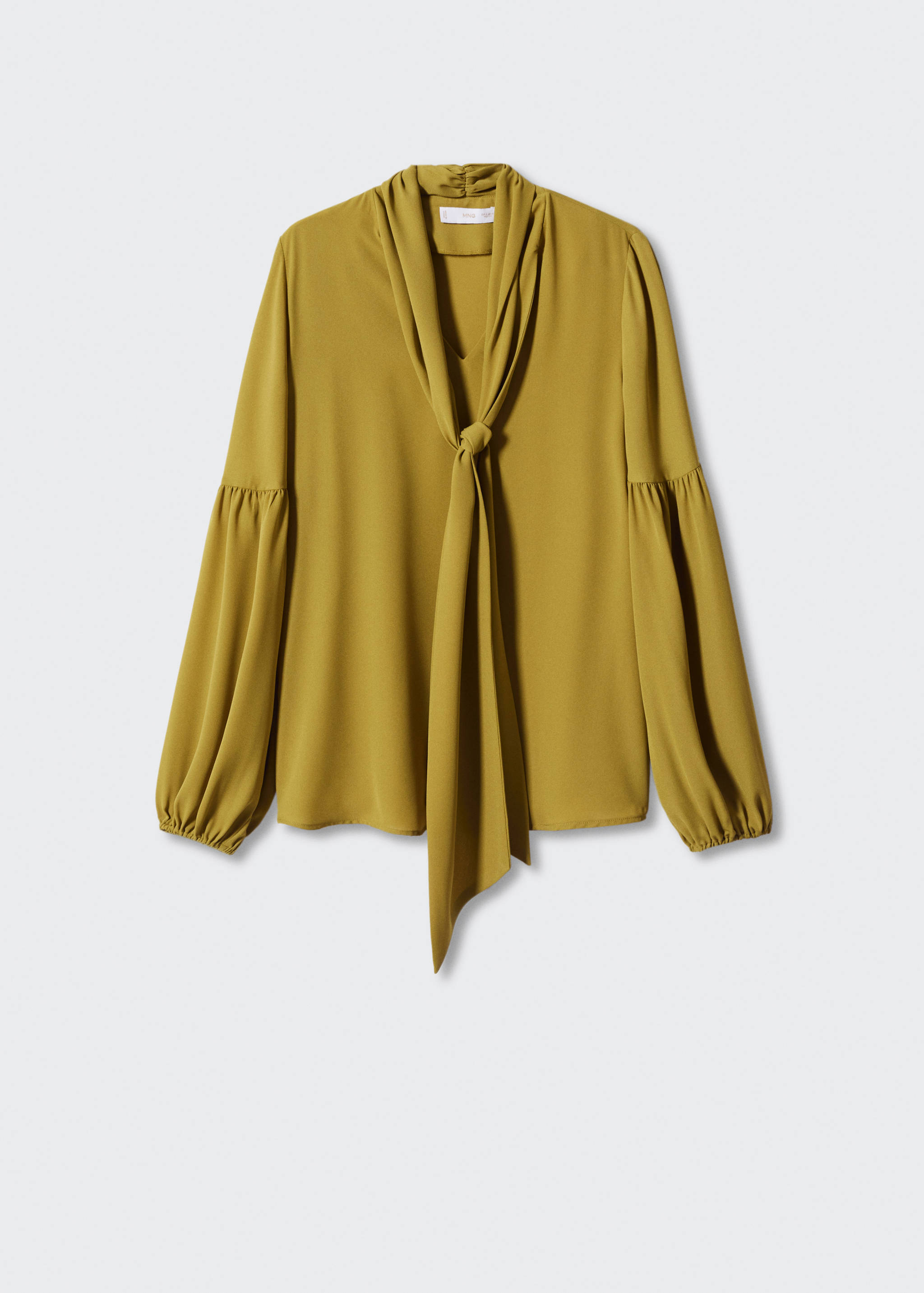 Blusa lazo manga abullonada - Artículo sin modelo