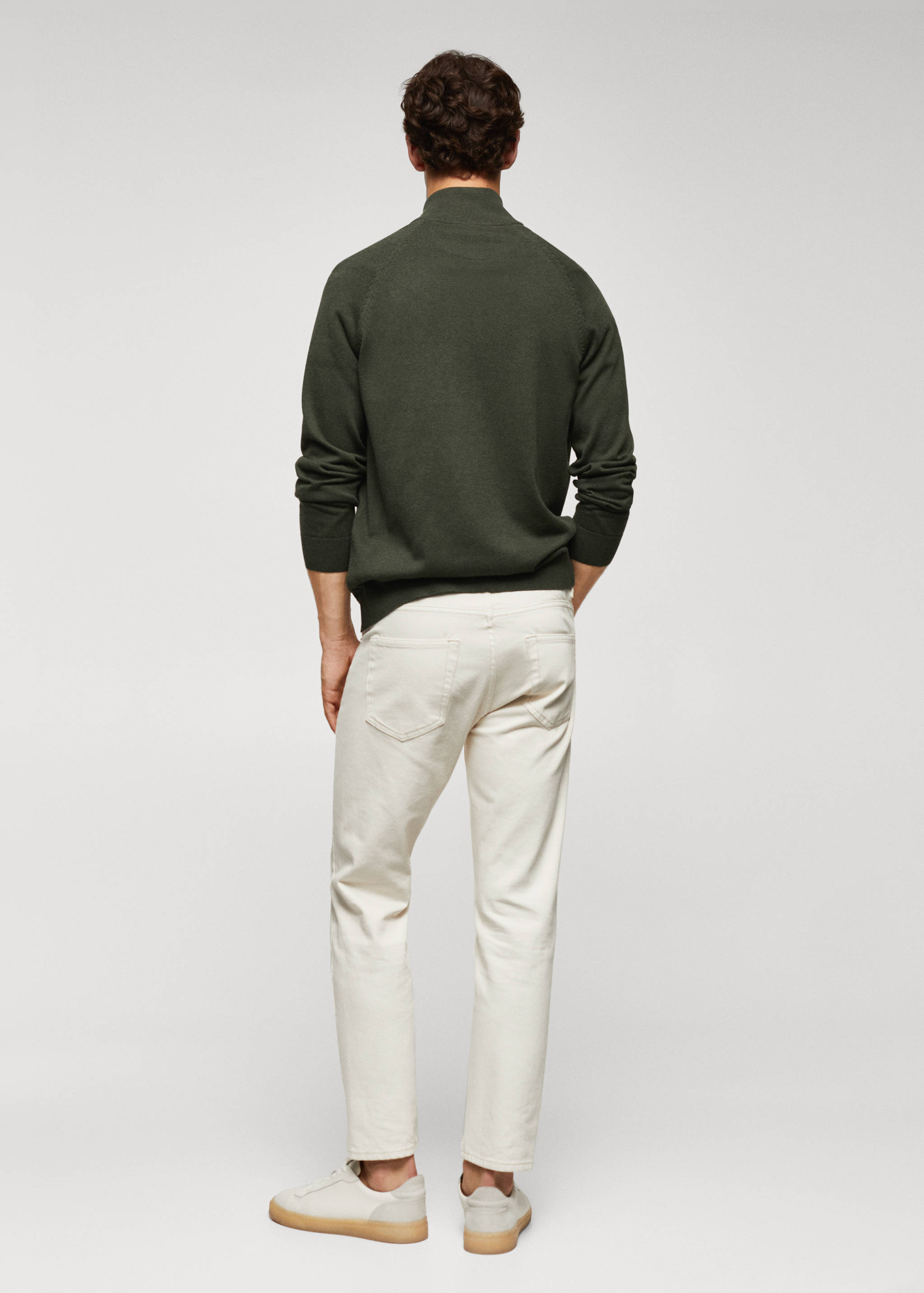 Cardigan coton zippé - Verso de l’article