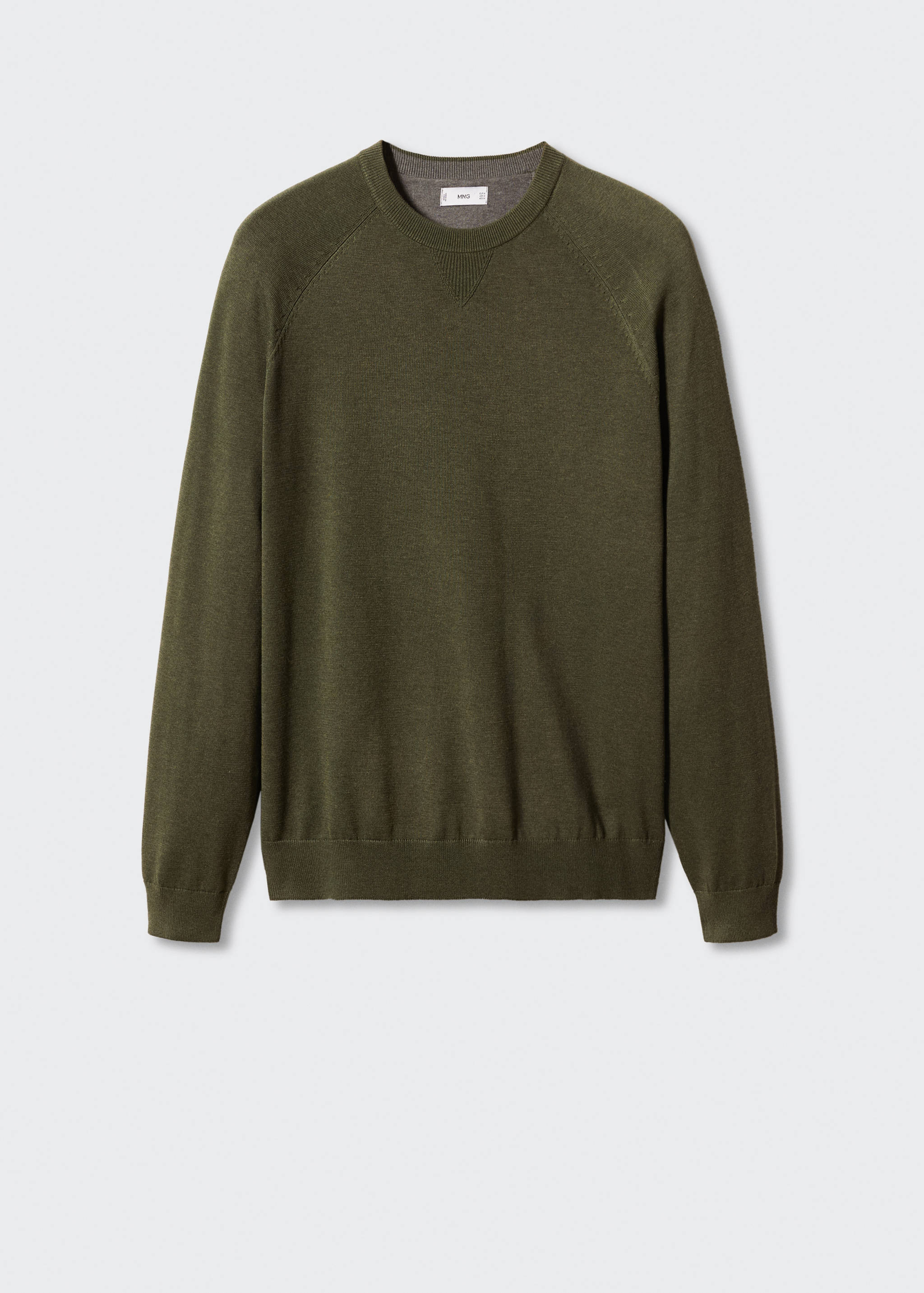 Fine-knit cotton sweater - Article without model