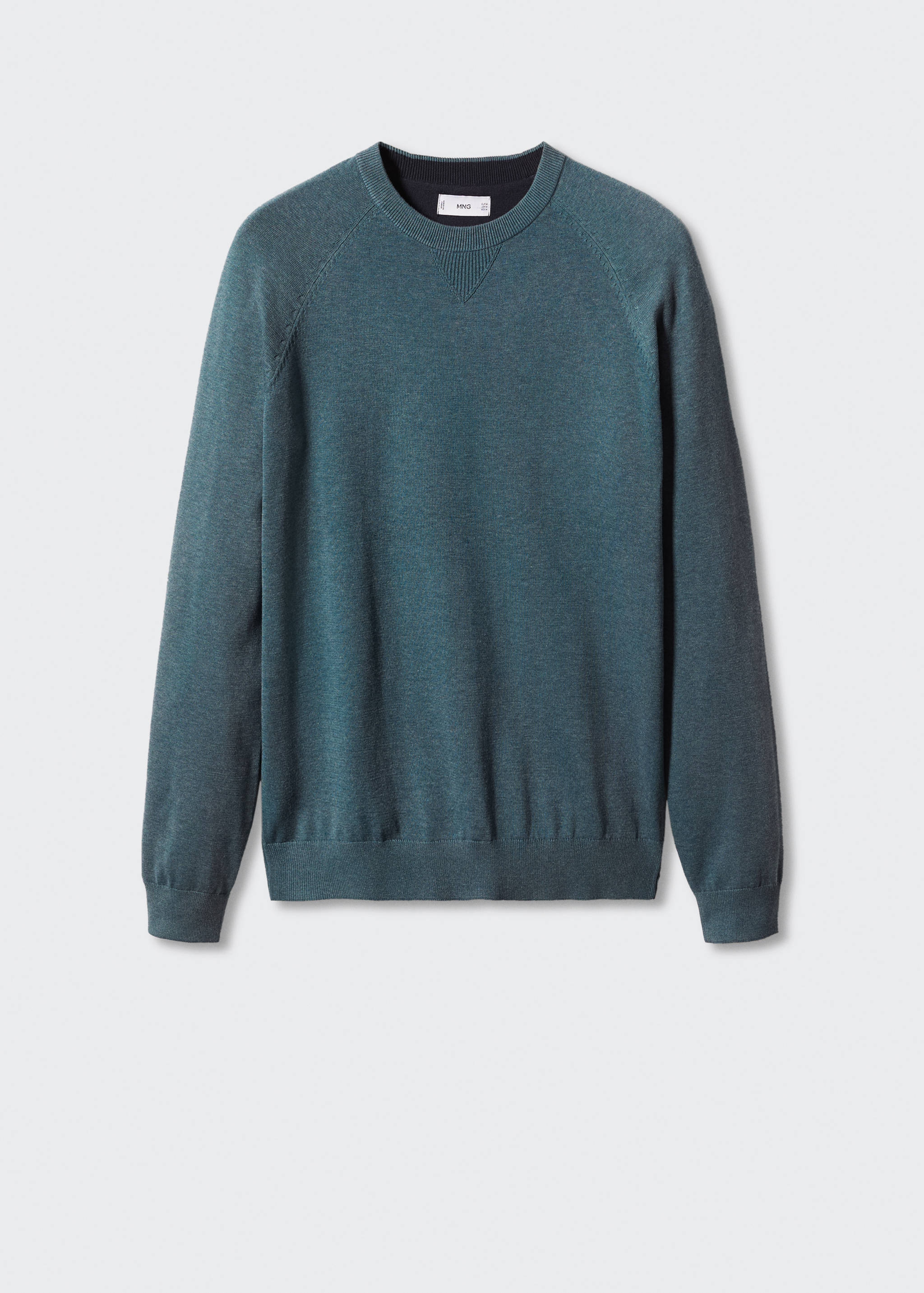 Fine-knit cotton sweater - Article without model