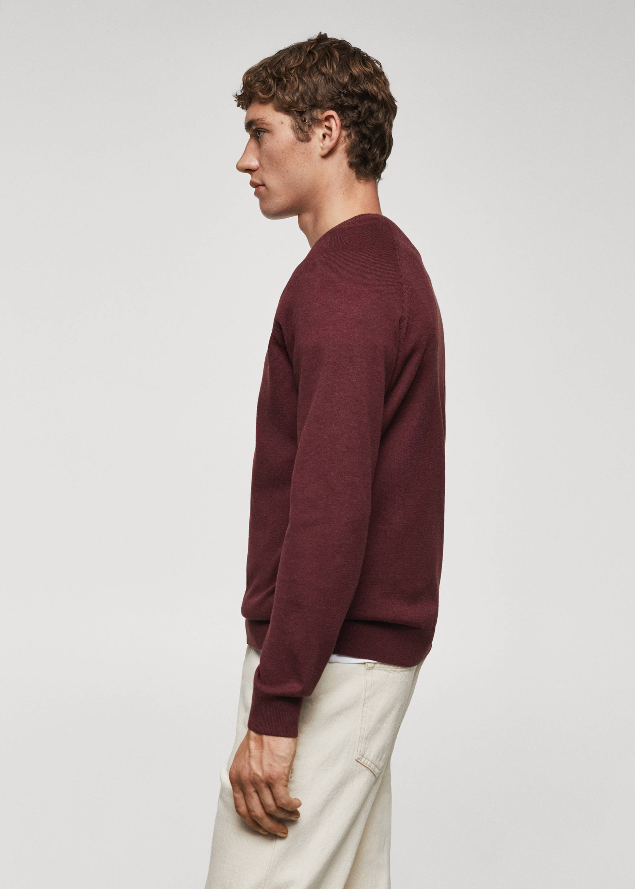 Fine-knit cotton sweater - Details of the article 2