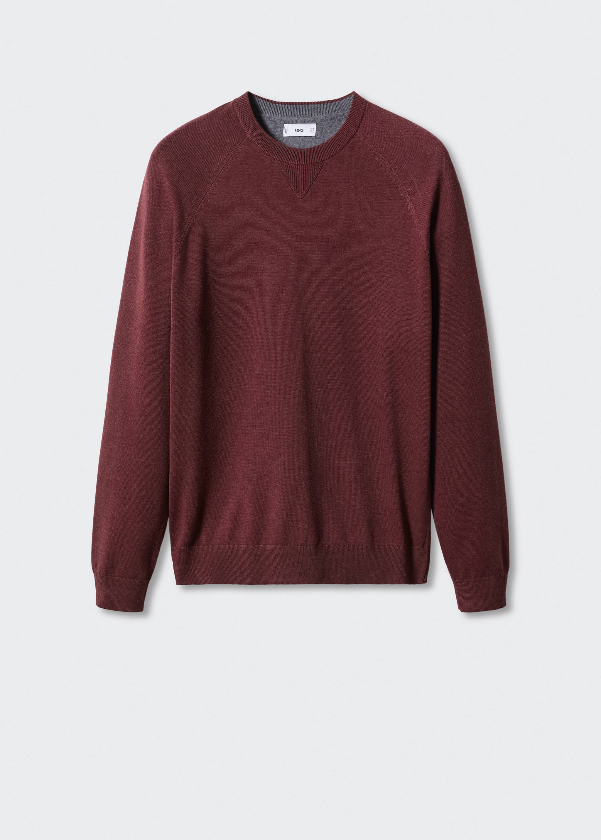 Fine-knit cotton sweater - Article without model