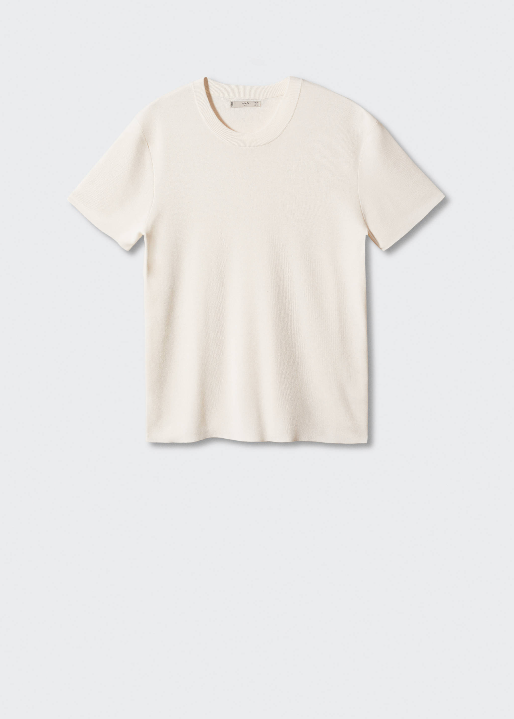 Хлопковая футболка из тонкого трикотажа - Изделие без модели