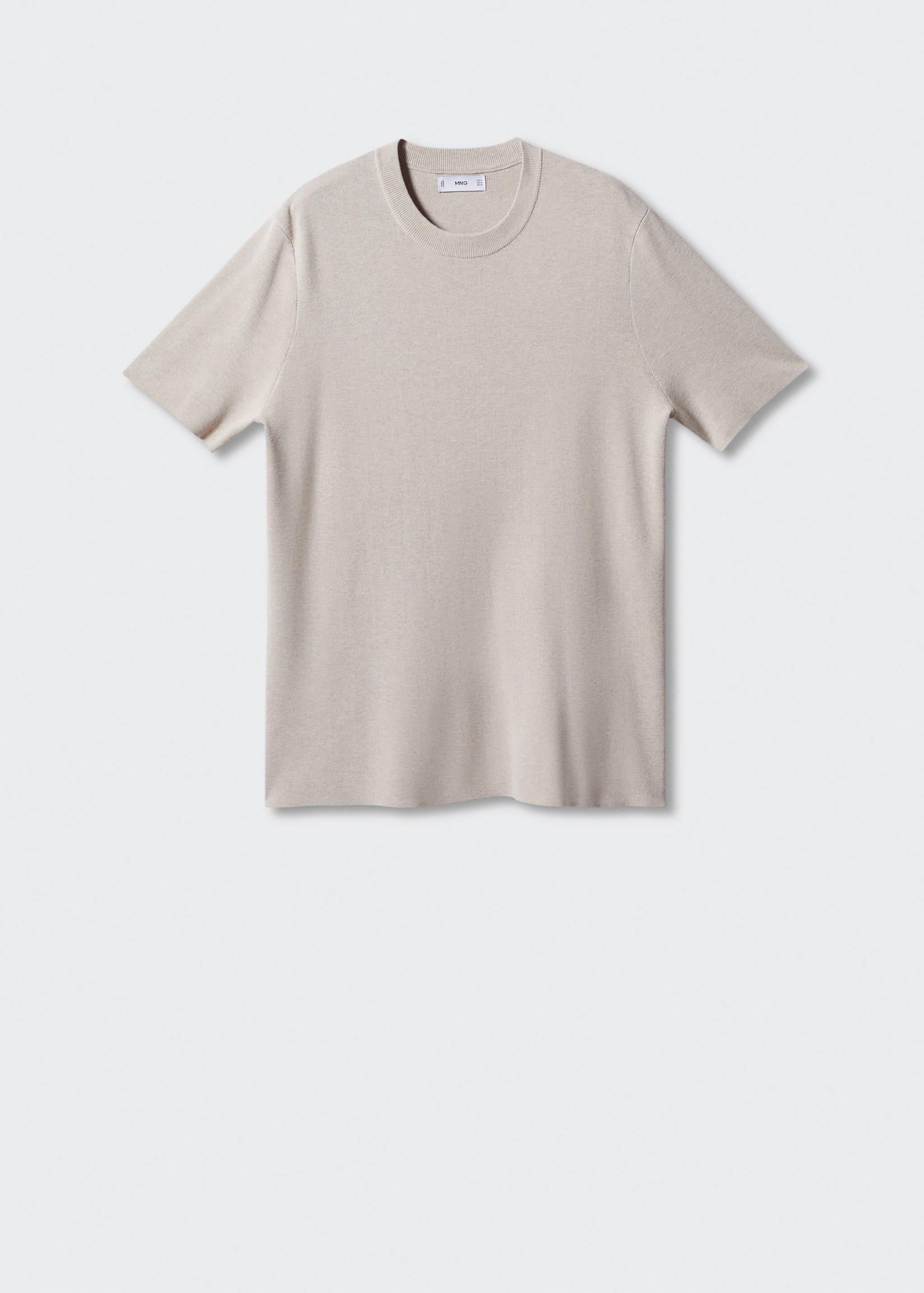 Хлопковая футболка из тонкого трикотажа - Изделие без модели