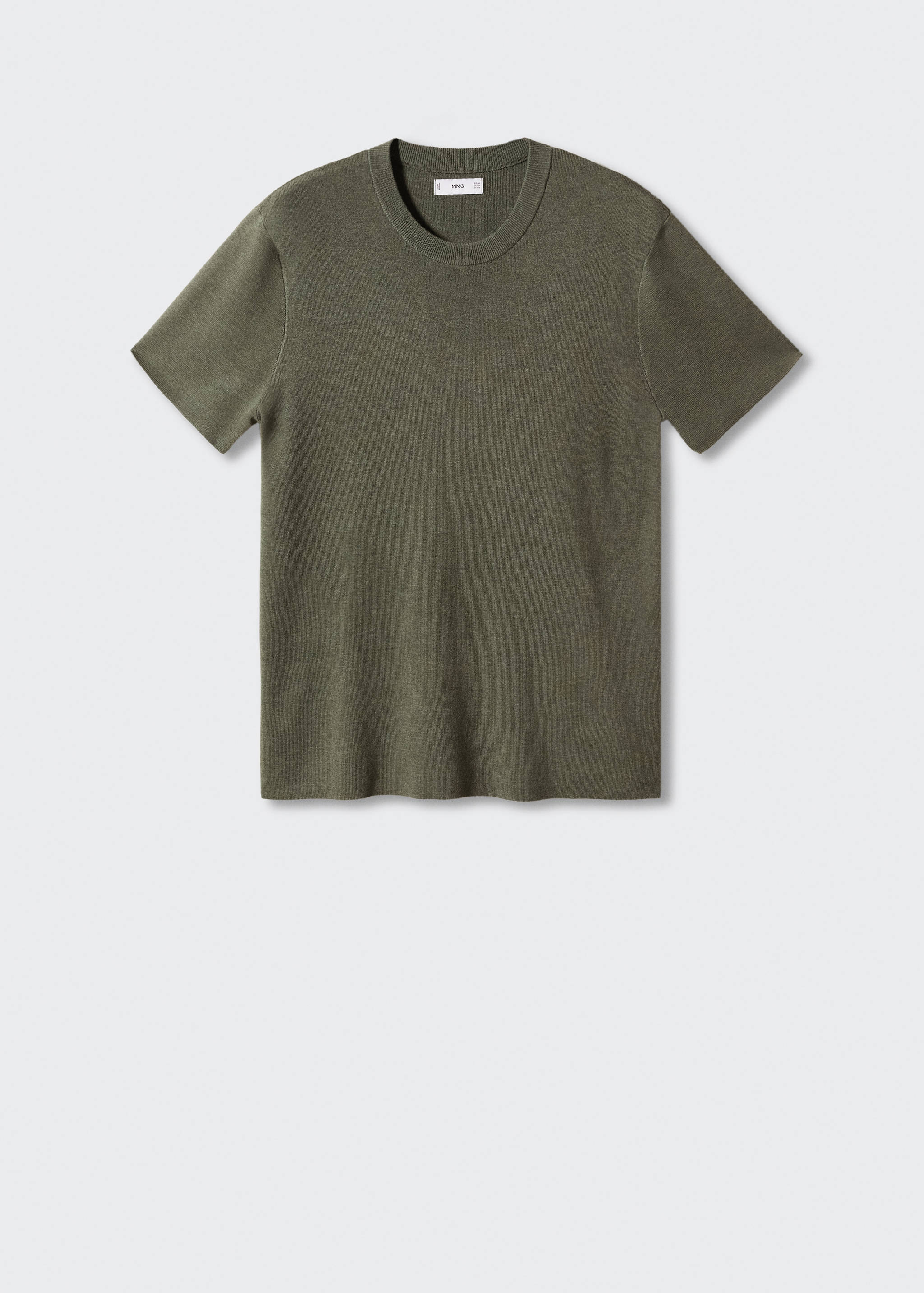 Хлопковая футболка из тонкого трикотажа - Изделие без модели