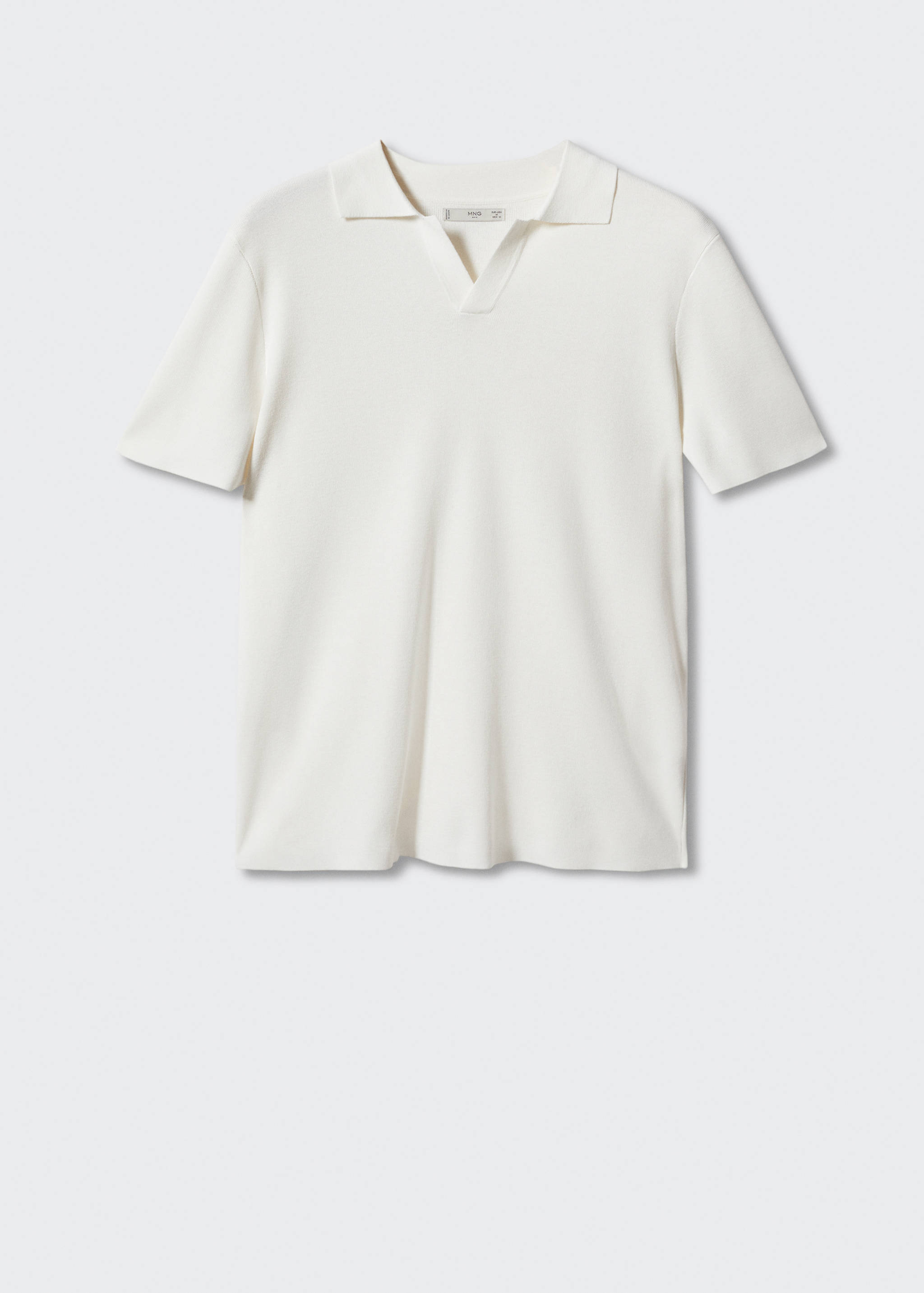Fine-knit polo shirt - Article without model