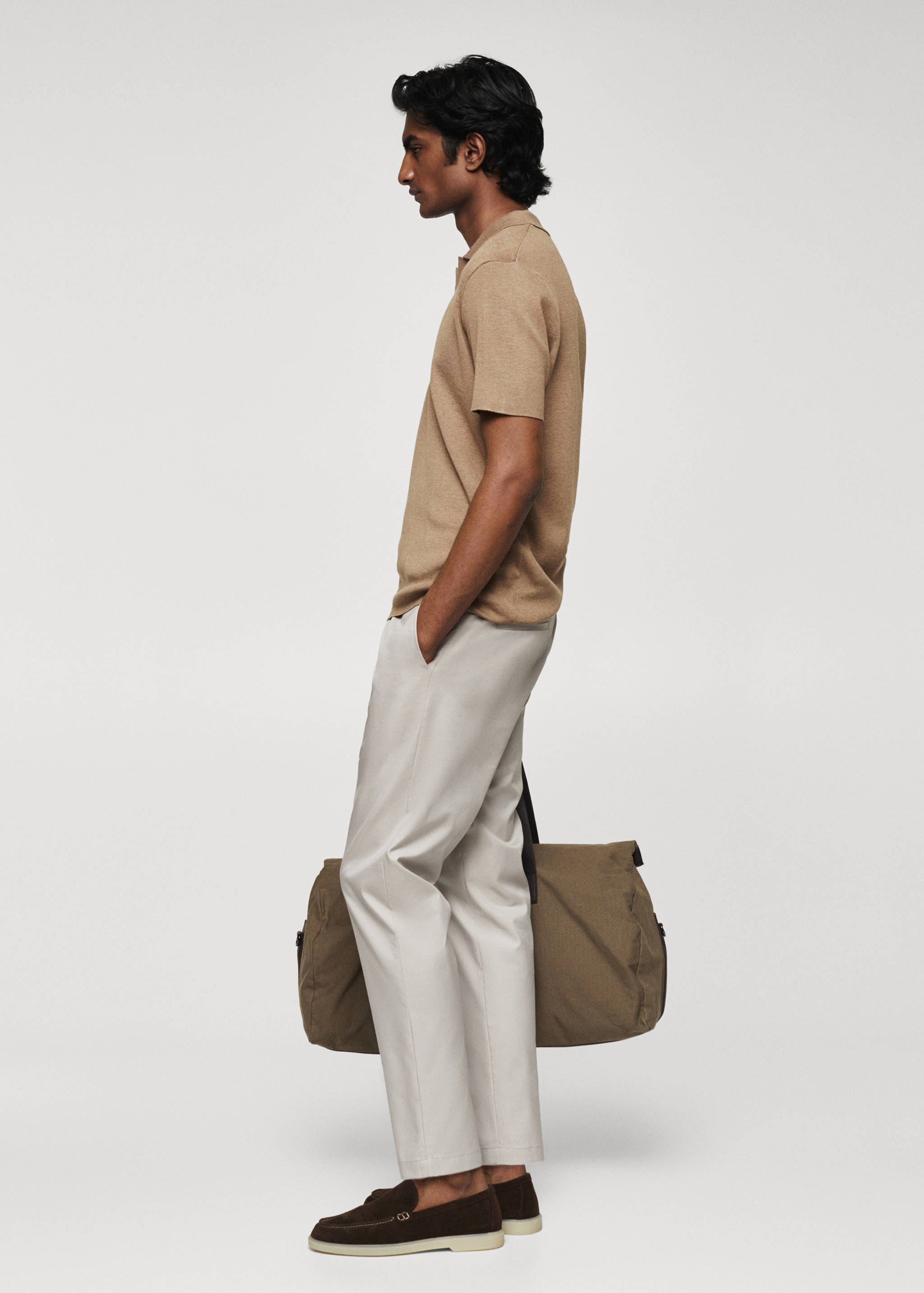 Fine-knit polo shirt - Details of the article 2