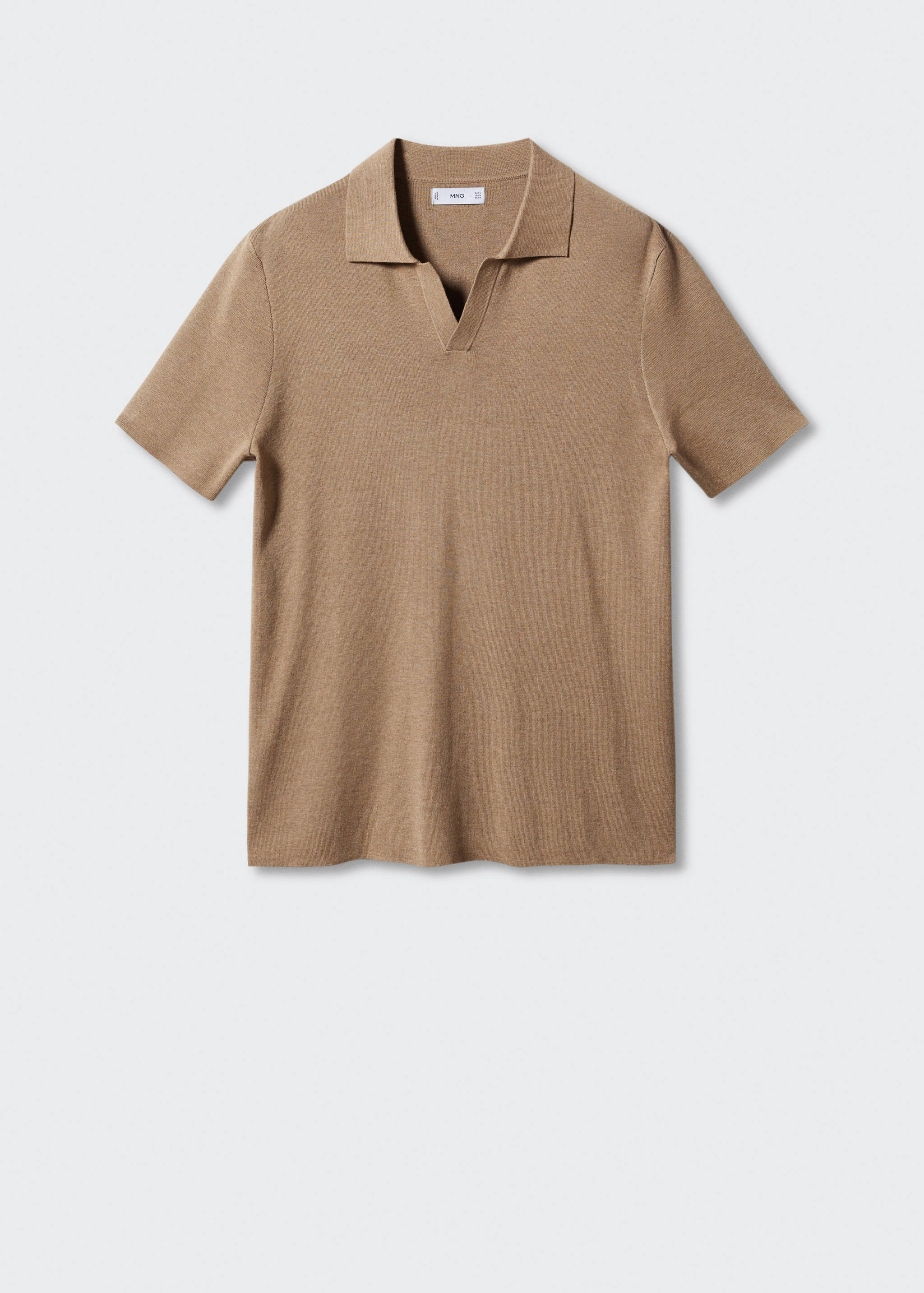 Fine-knit polo shirt - Article without model