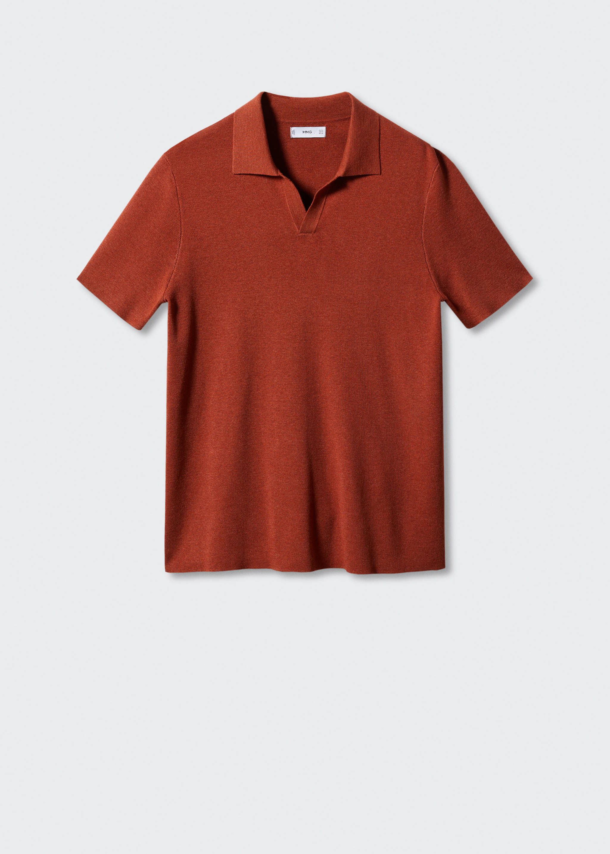 Fine-knit polo shirt - Article without model