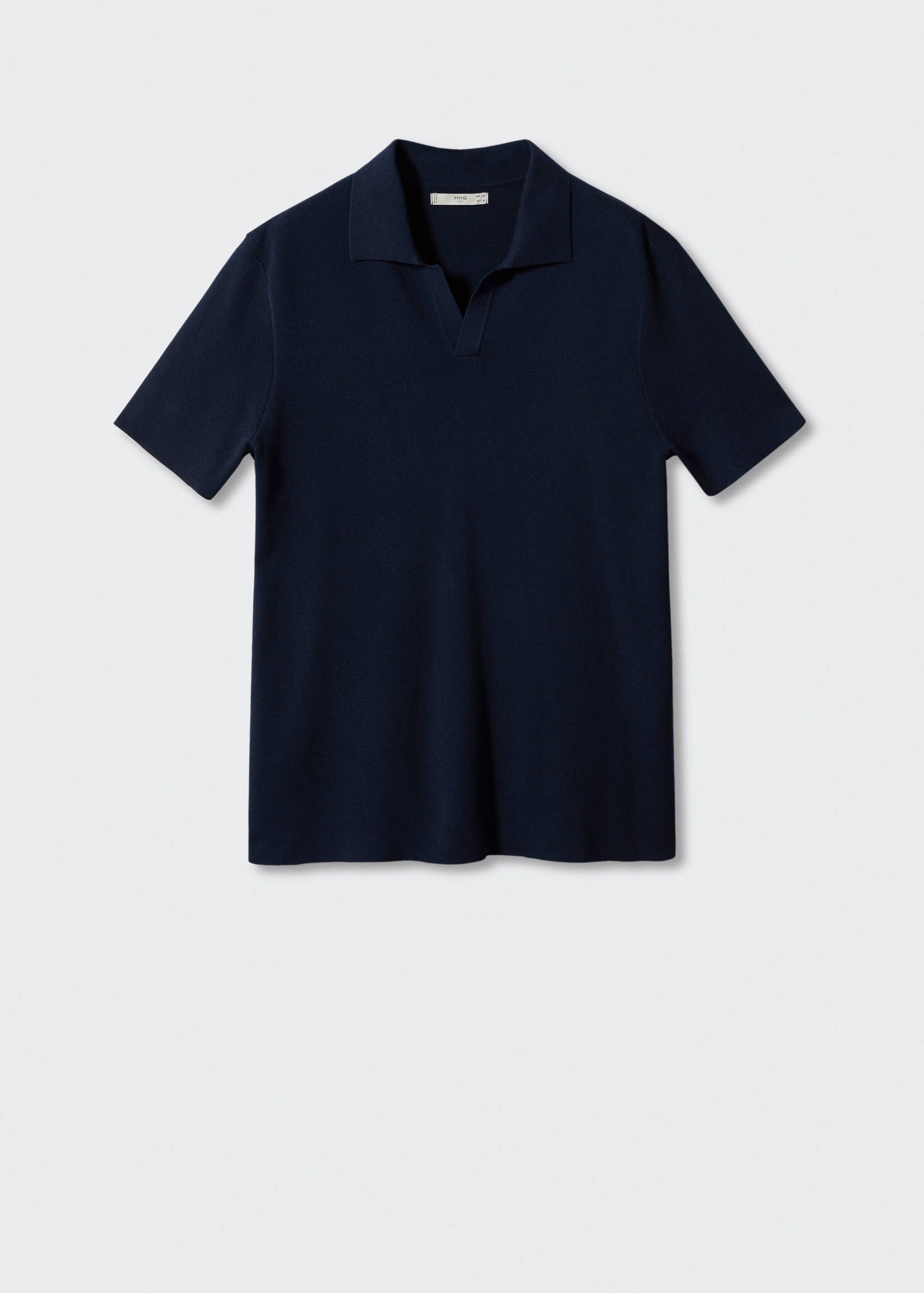 Fine-knit polo shirt - Article without model