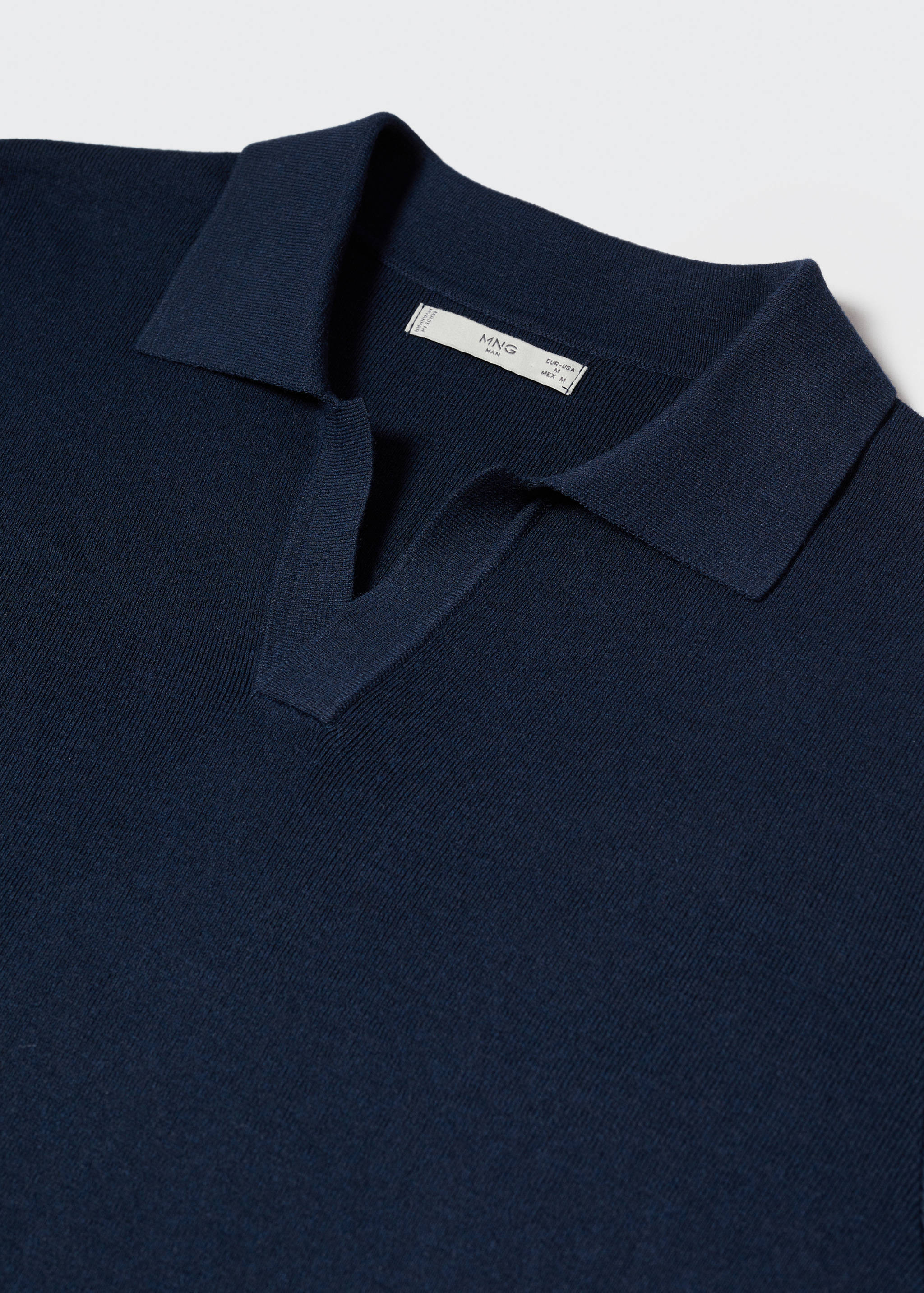 Fine-knit polo shirt - Details of the article 8