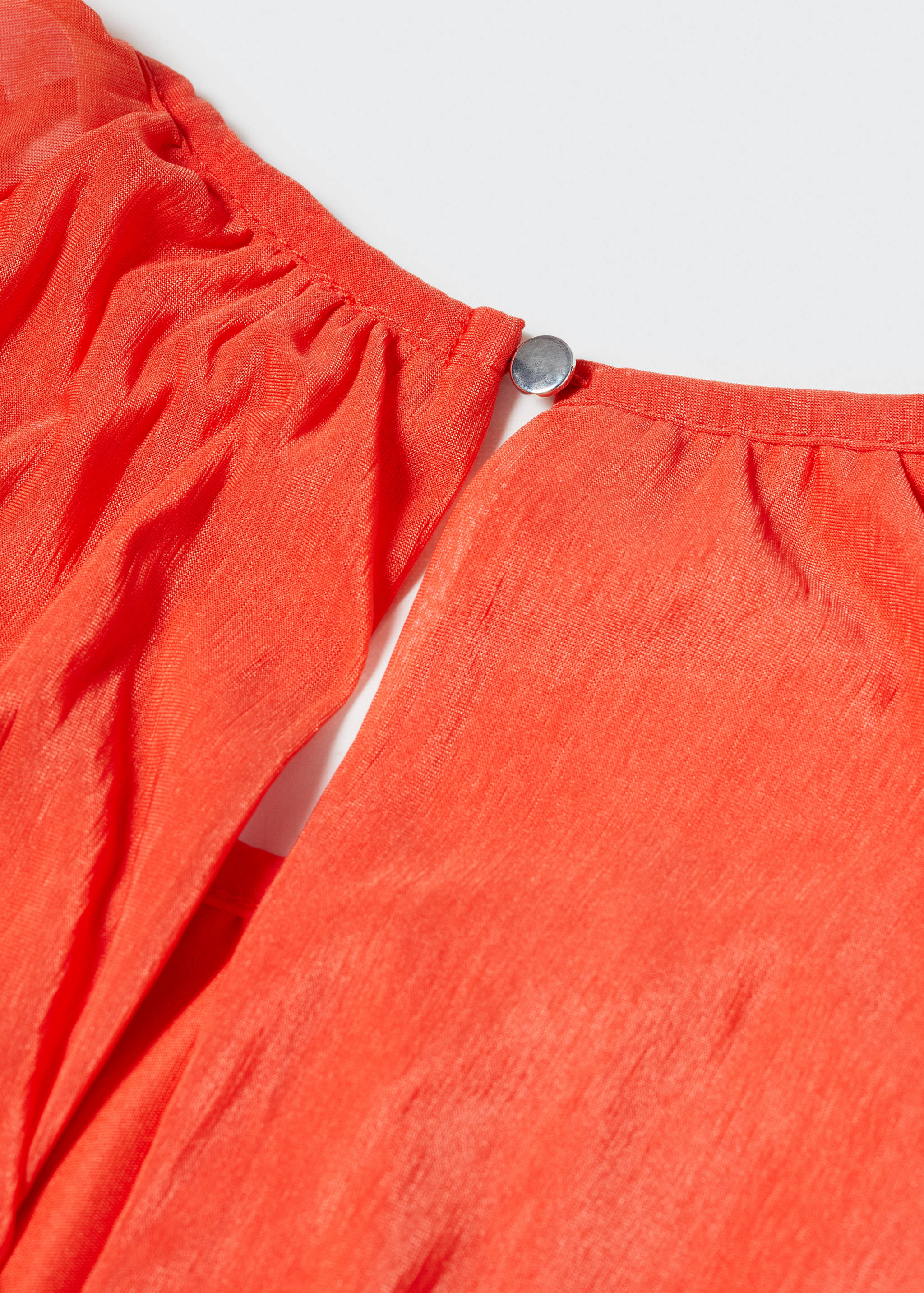 泡泡袖连衣裙 - null