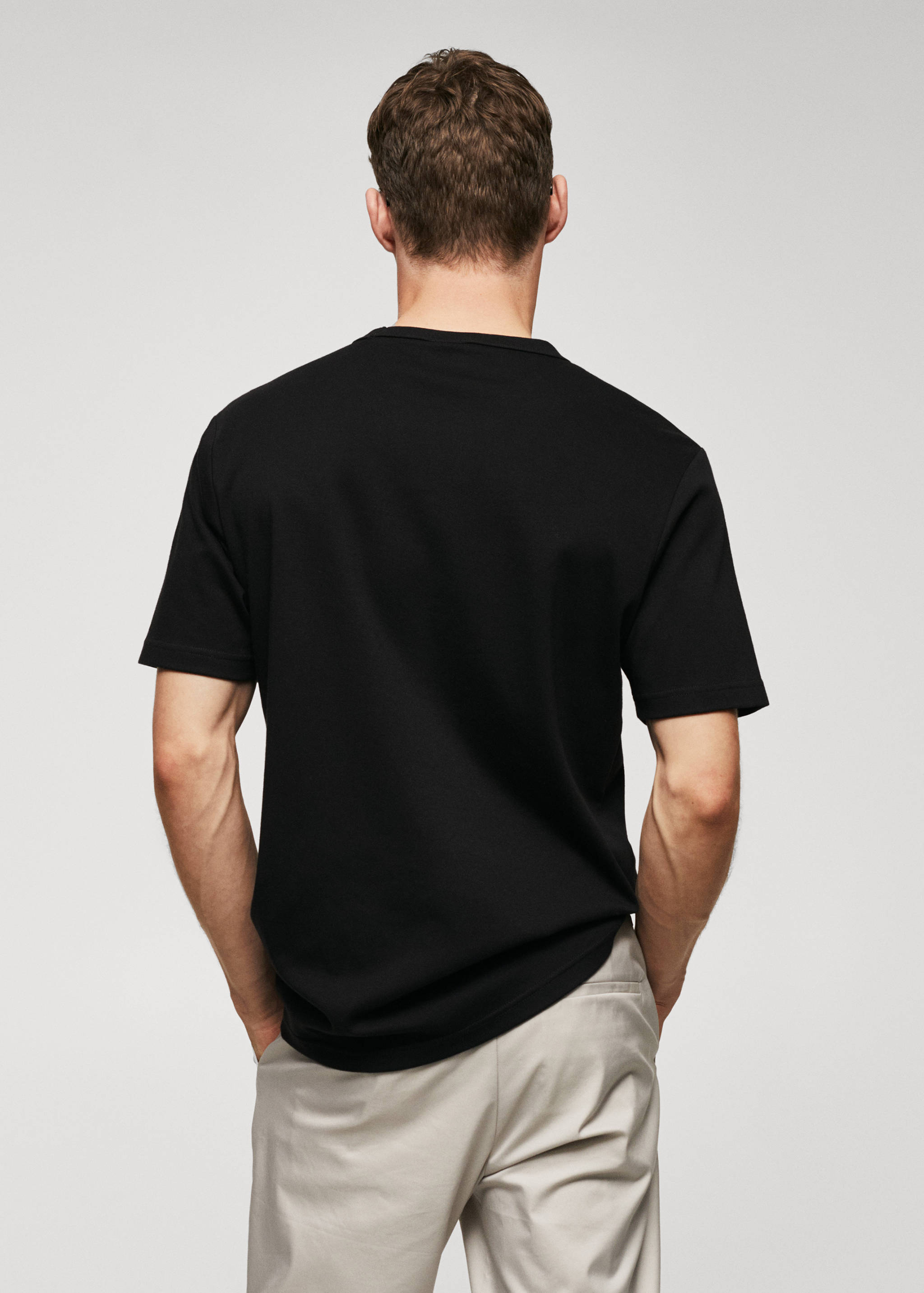 Футболка с карманом 100% хлопок - Обратная сторона изделия