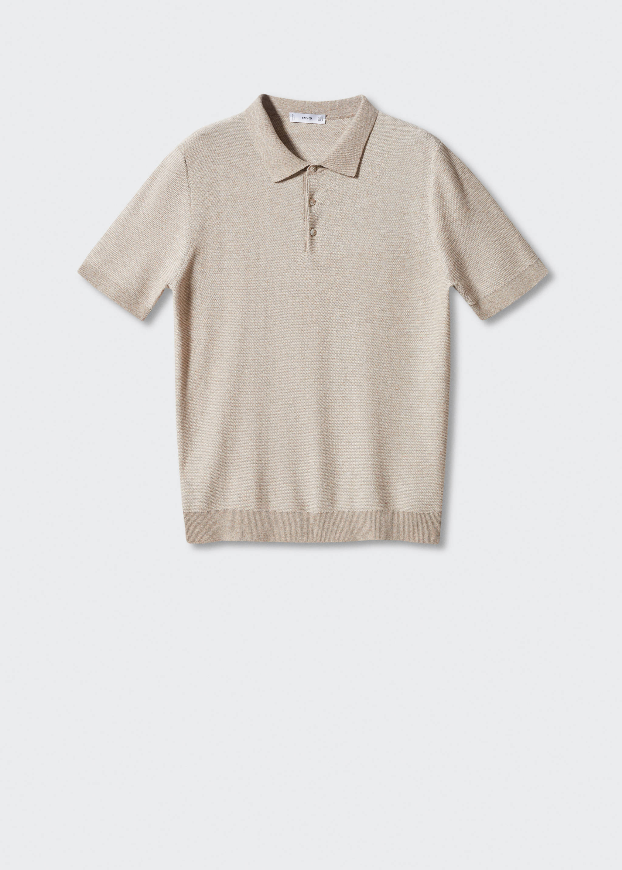 Polo coton structuré - Article sans modèle