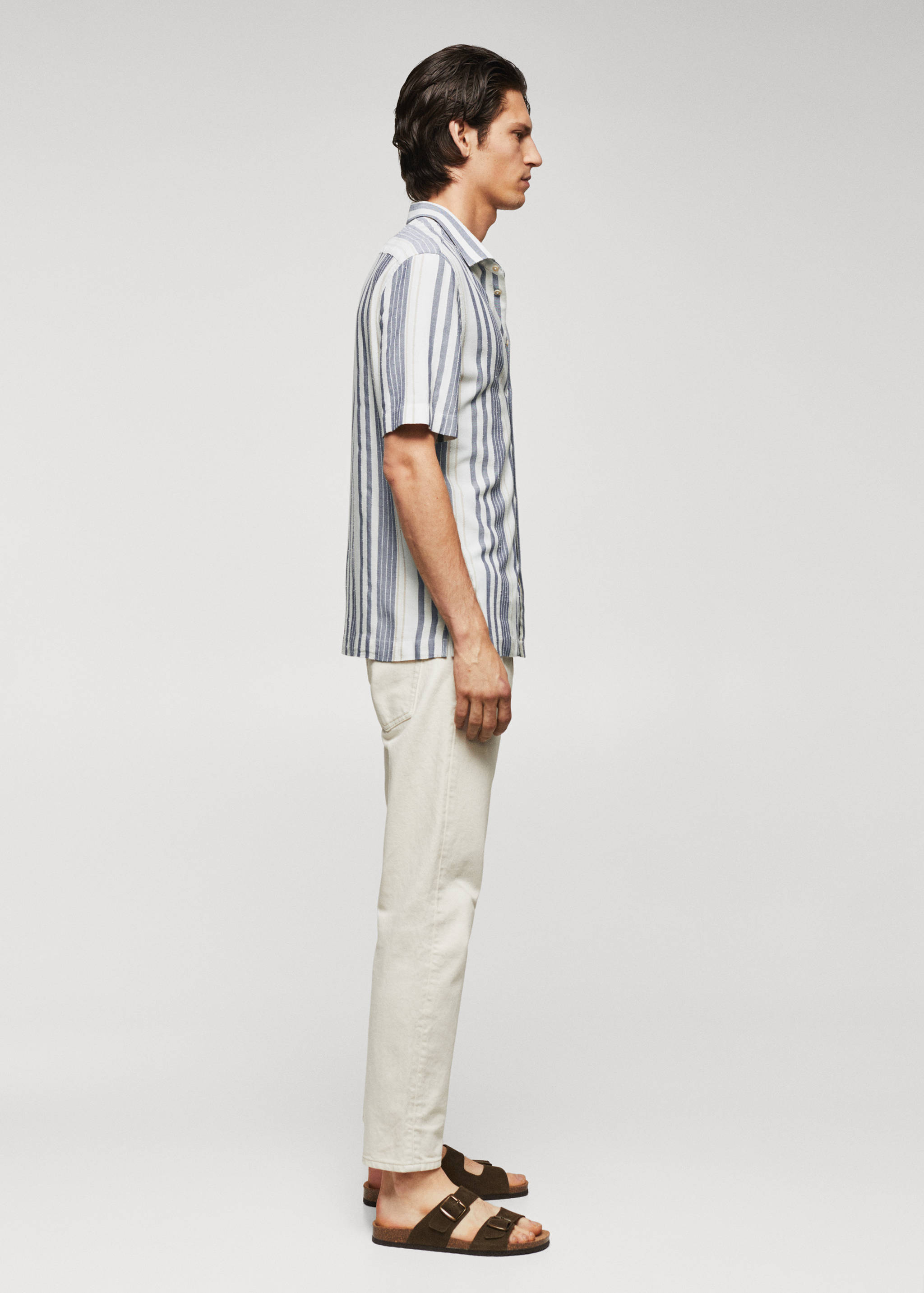 Chemise slim-fit milleraies texturée - Détail de l'article 2