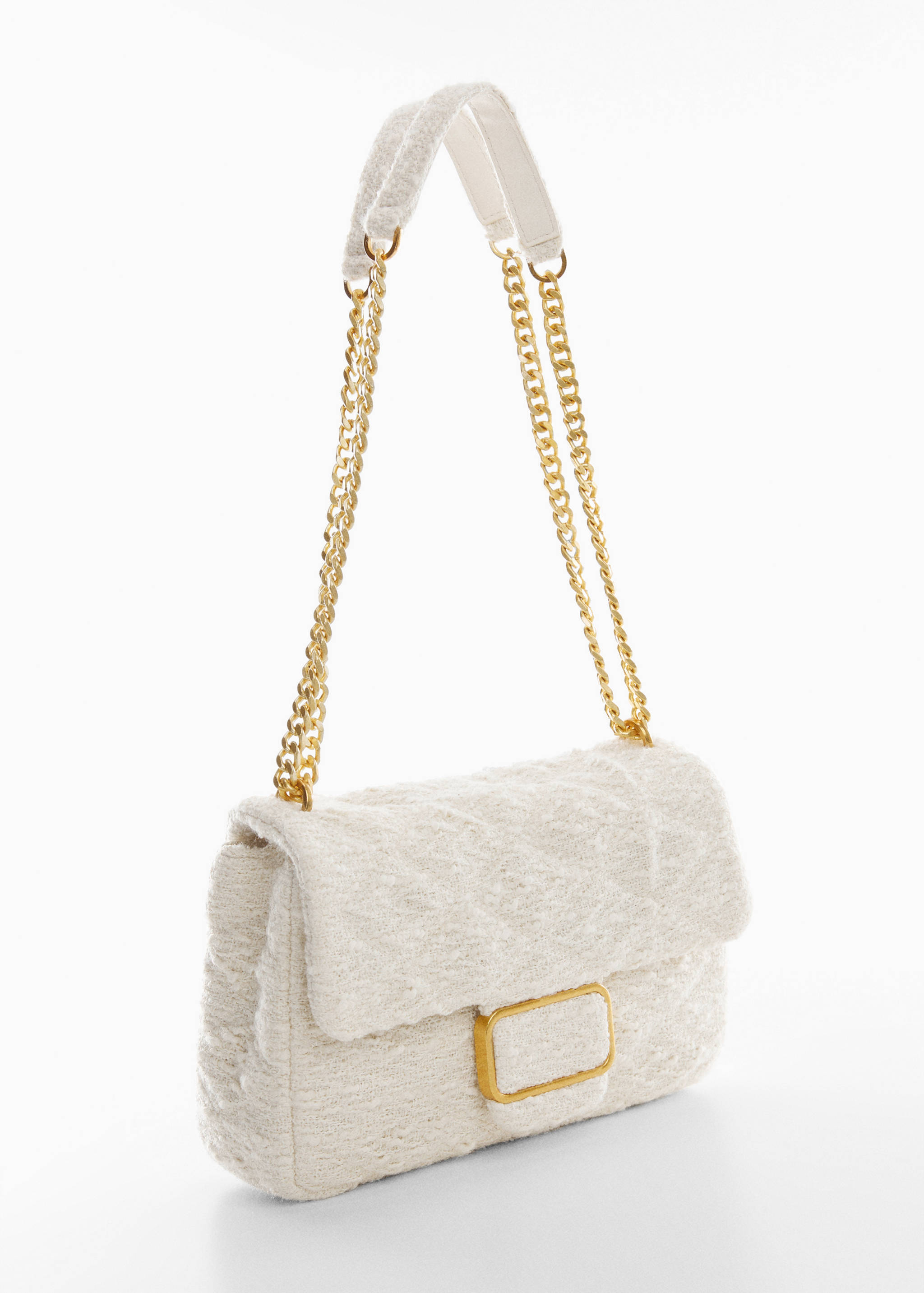 Textured chain bag - Medium plane
