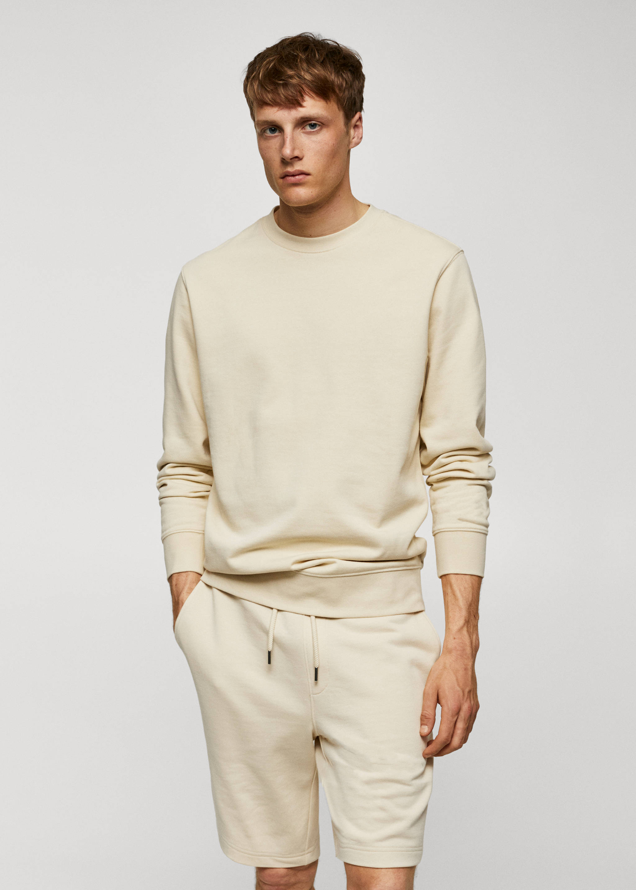 100% cotton basic sweatshirt - Medium plane