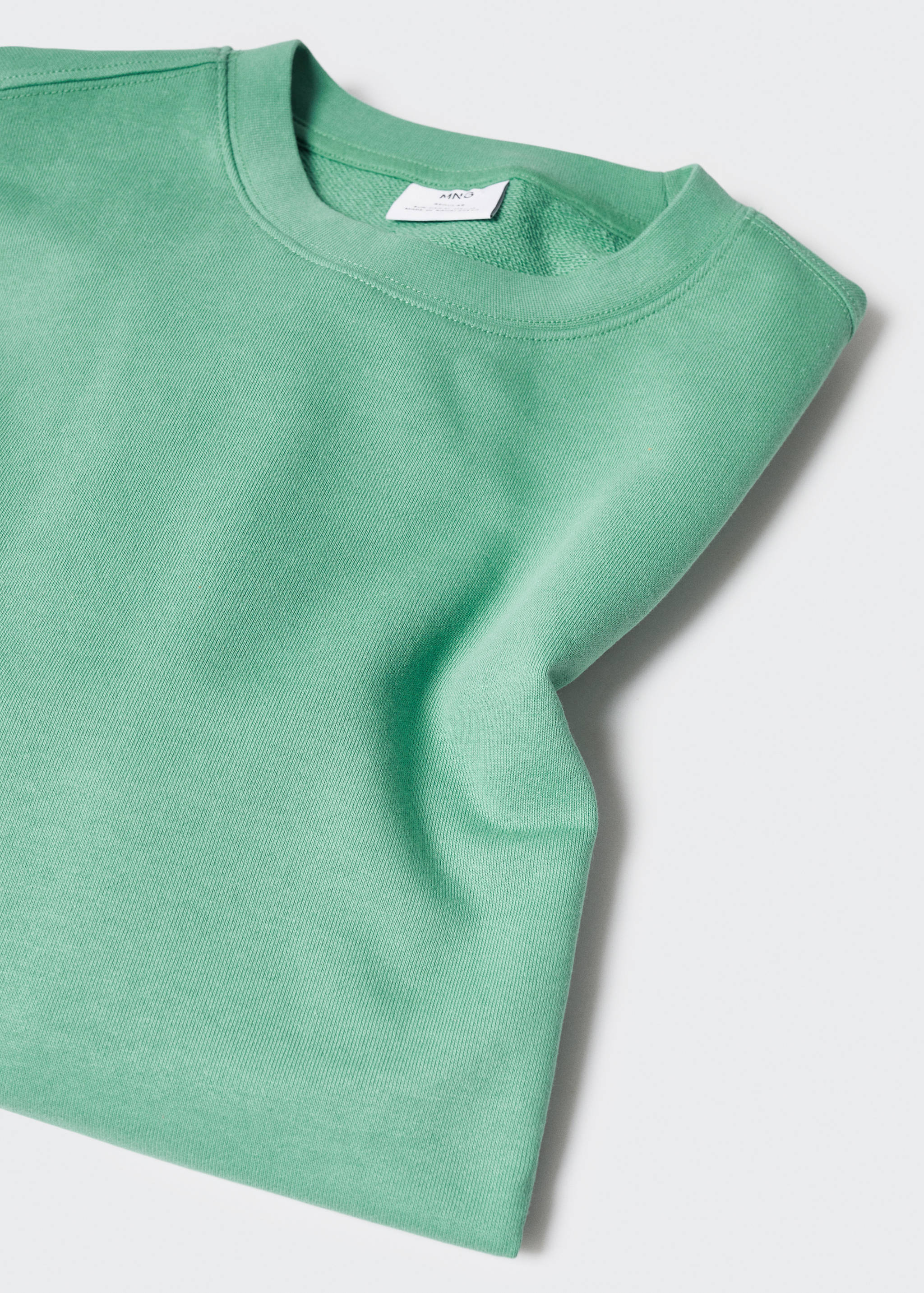 100% cotton basic sweatshirt - Details of the article 8