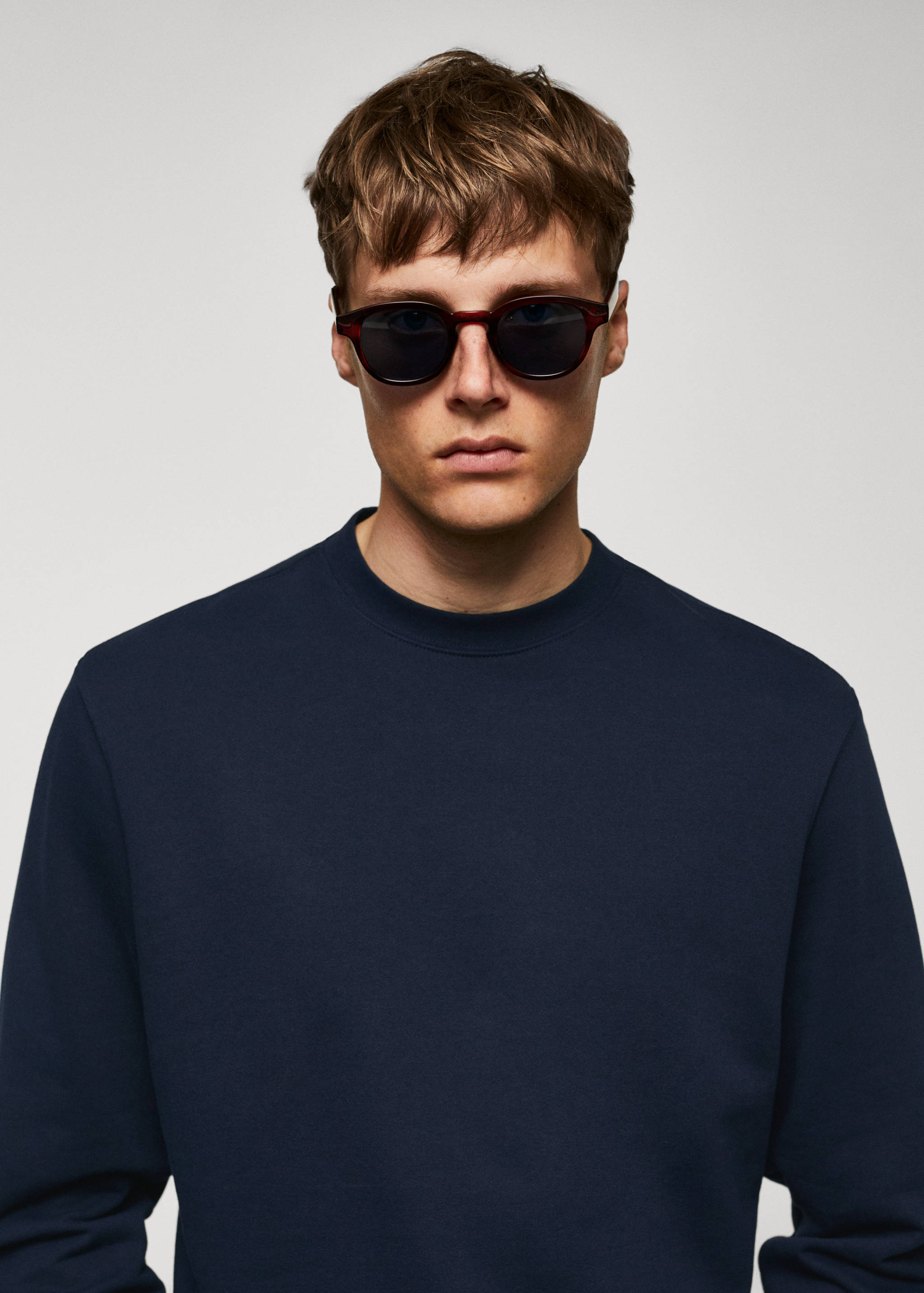 100% cotton basic sweatshirt - Details of the article 1