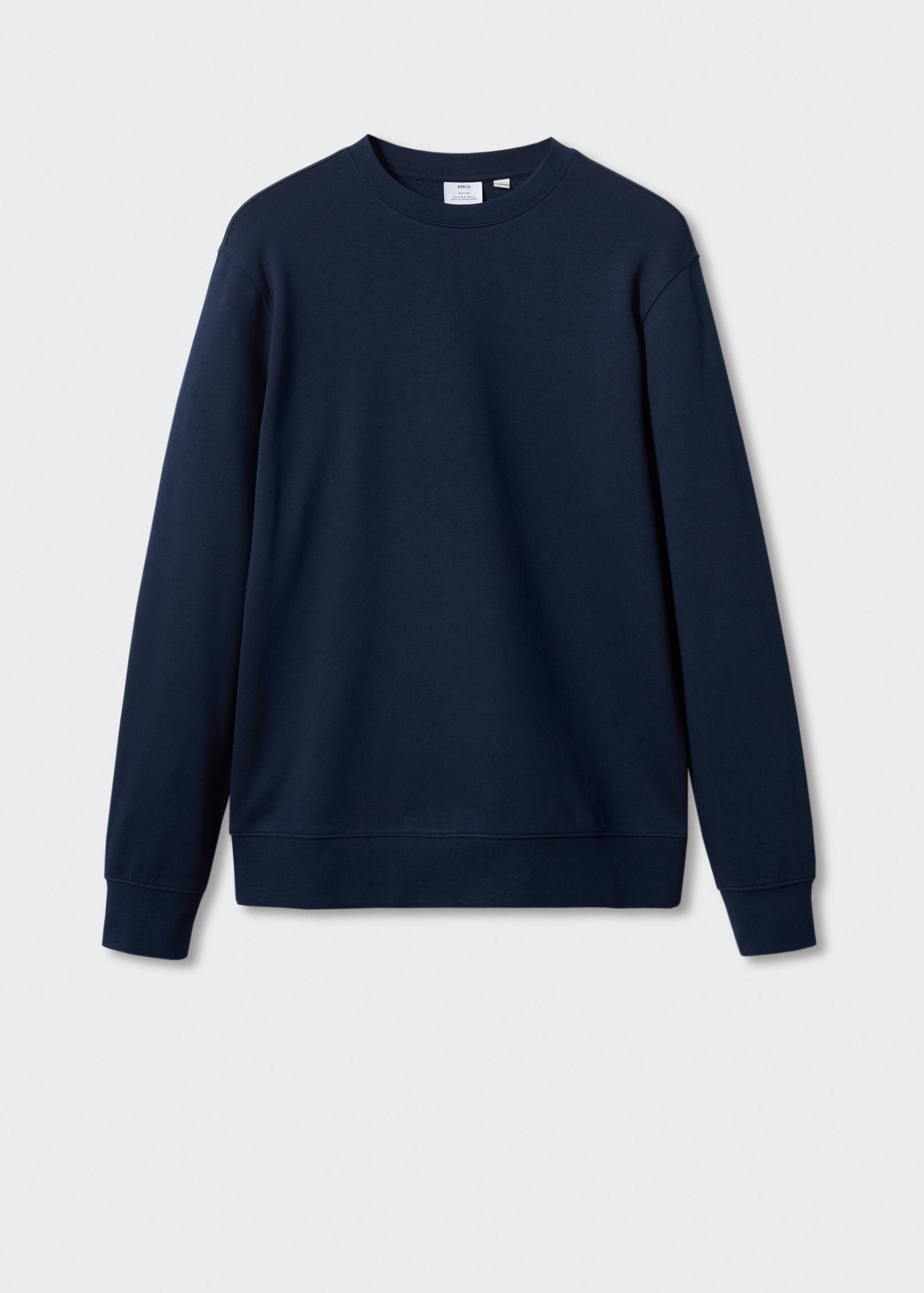 100% cotton basic sweatshirt - Article without model