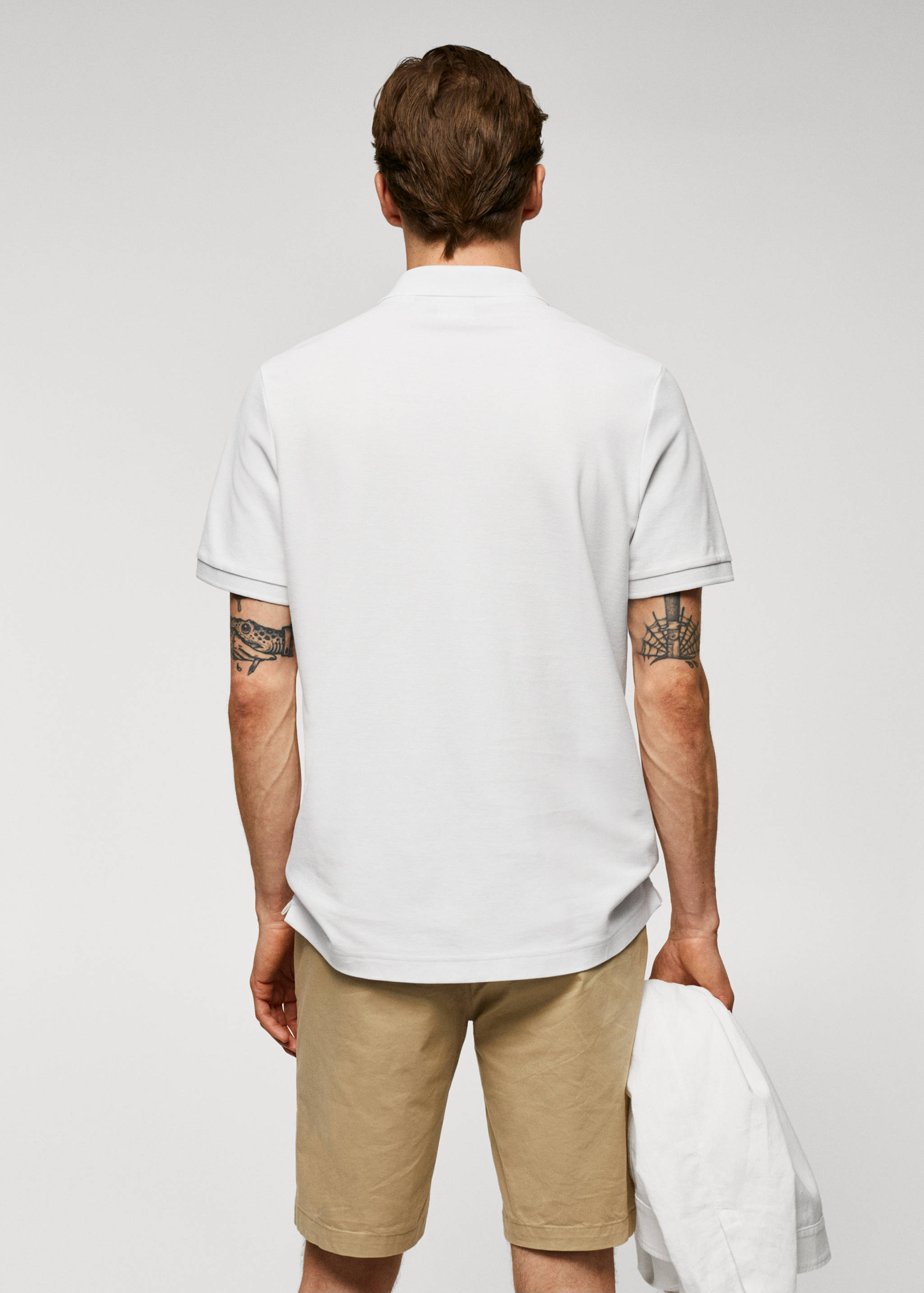 100% cotton pique polo shirt - Reverse of the article