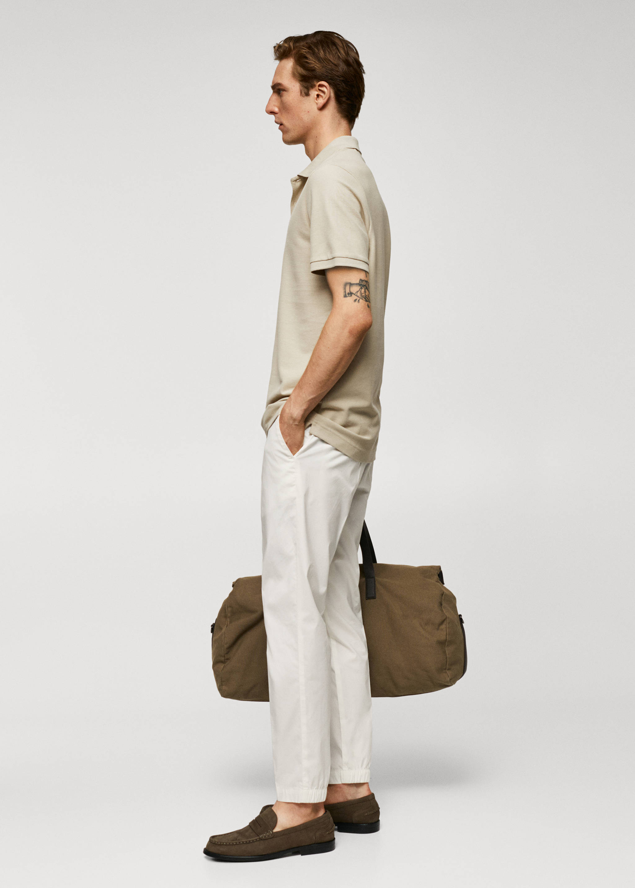 100% cotton pique polo shirt - Details of the article 2