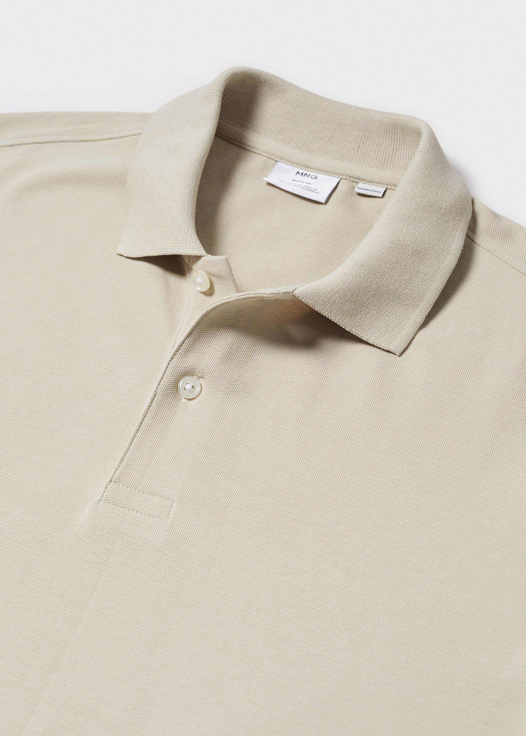 100% cotton pique polo shirt - Details of the article 8