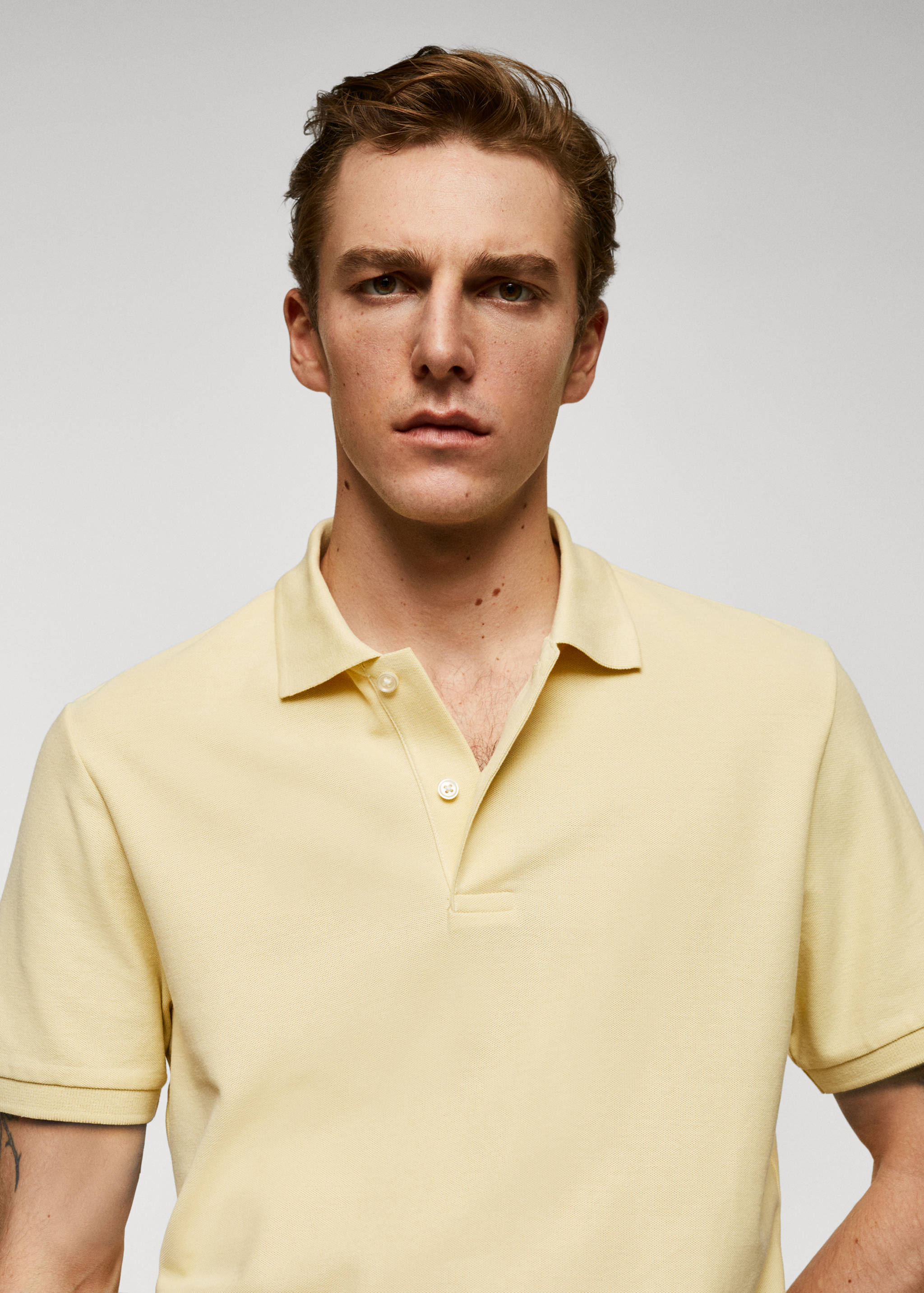 100% cotton pique polo shirt - Details of the article 1