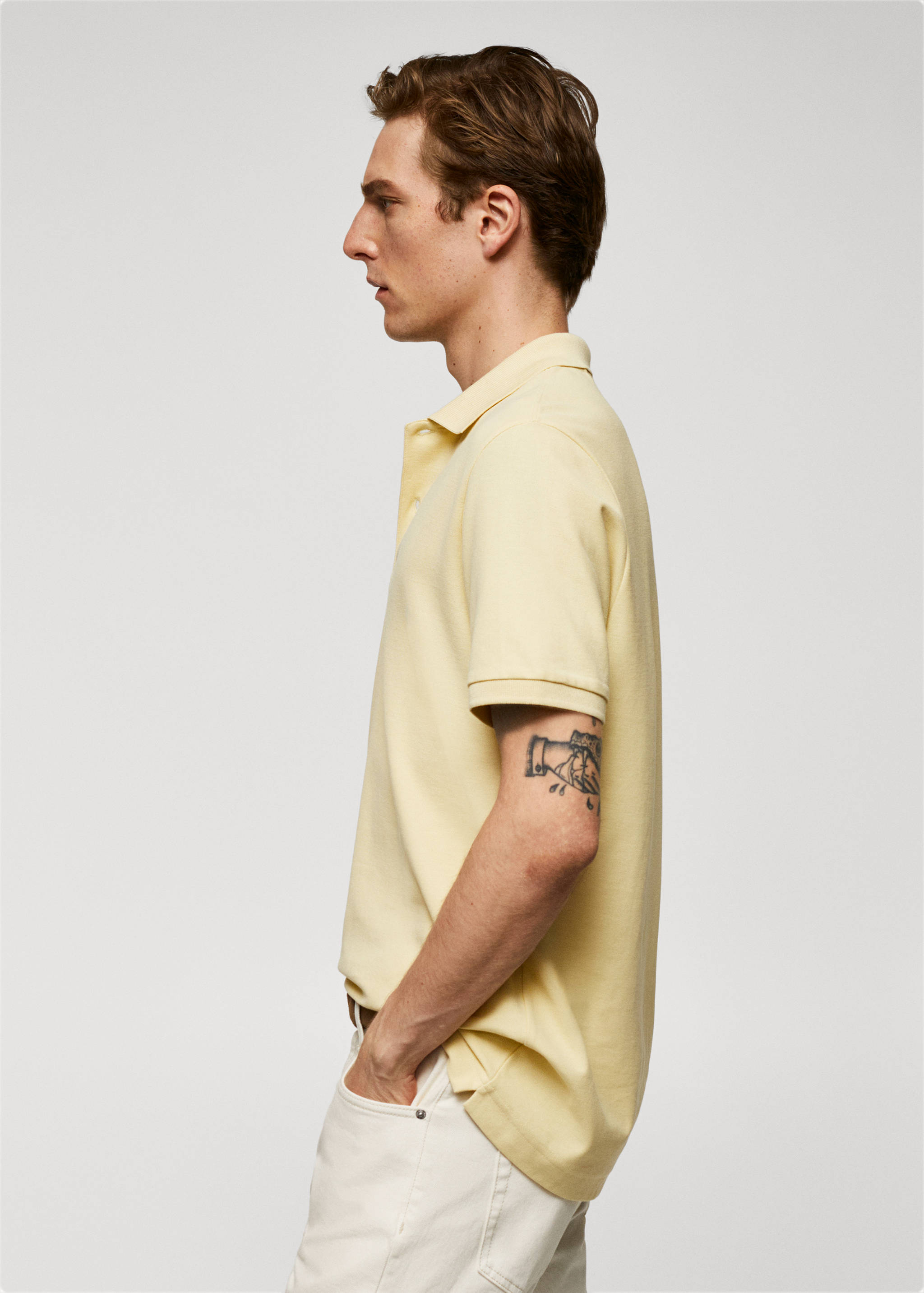 100% cotton pique polo shirt - Details of the article 2