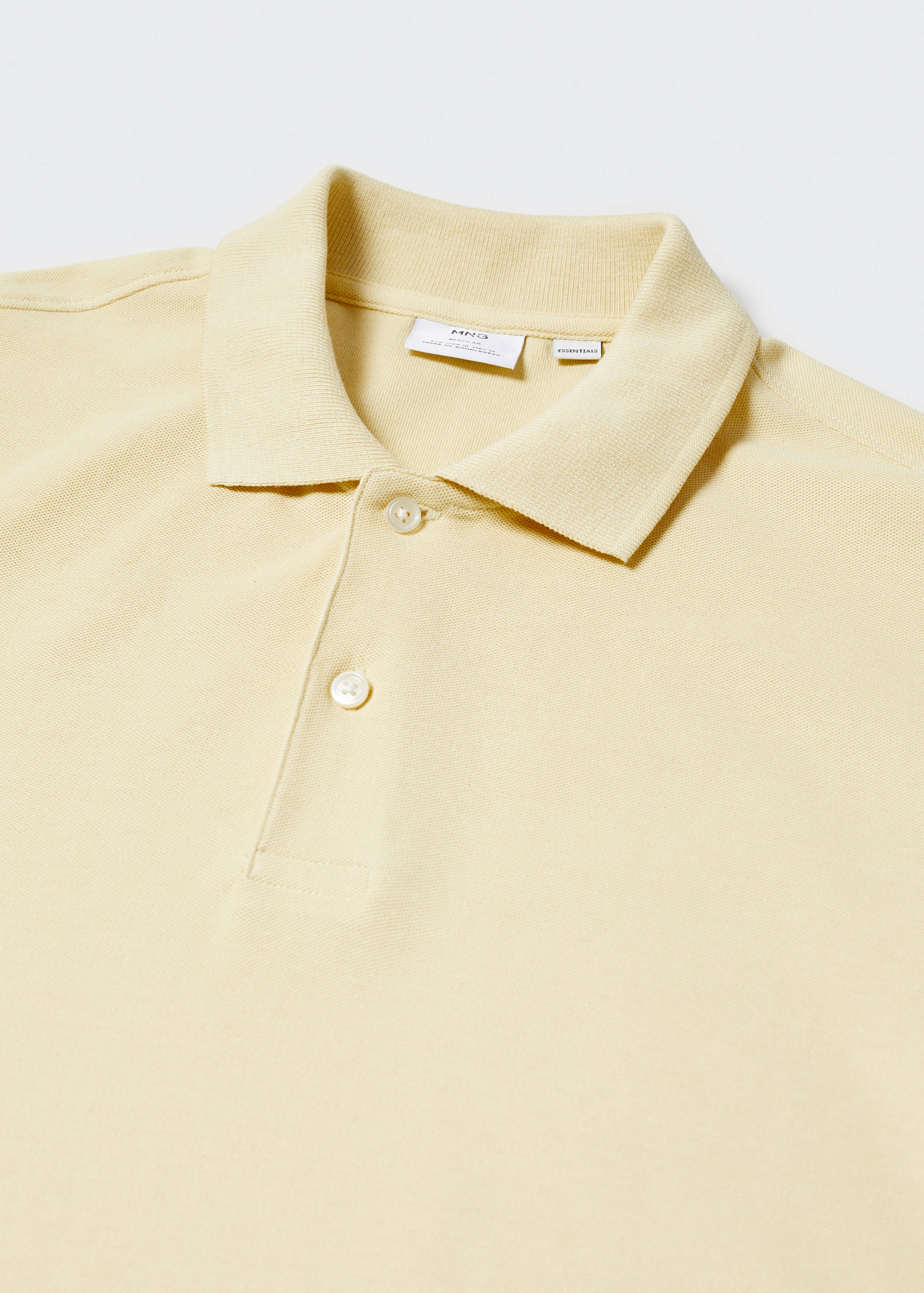 100% cotton pique polo shirt - Details of the article 8
