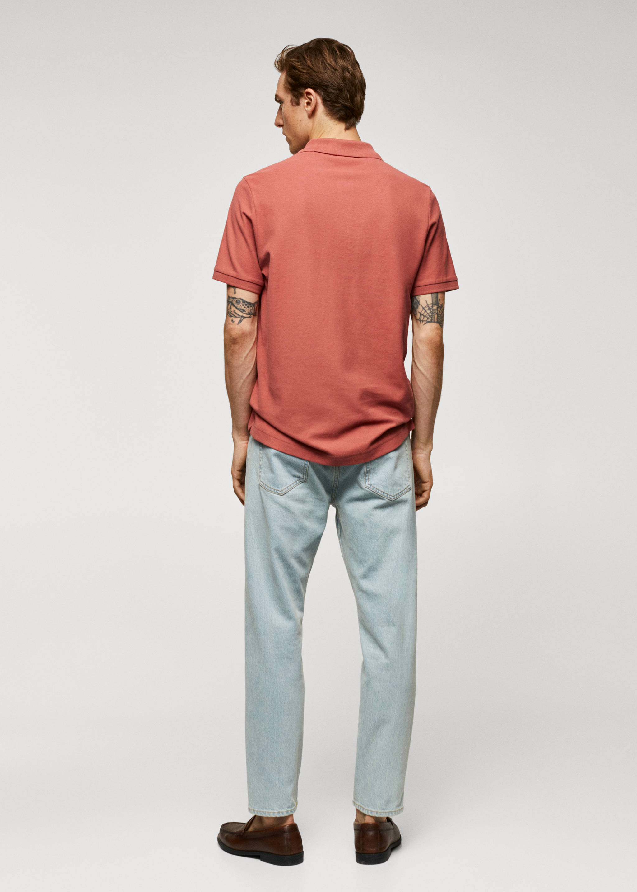 100% cotton pique polo shirt - Reverse of the article