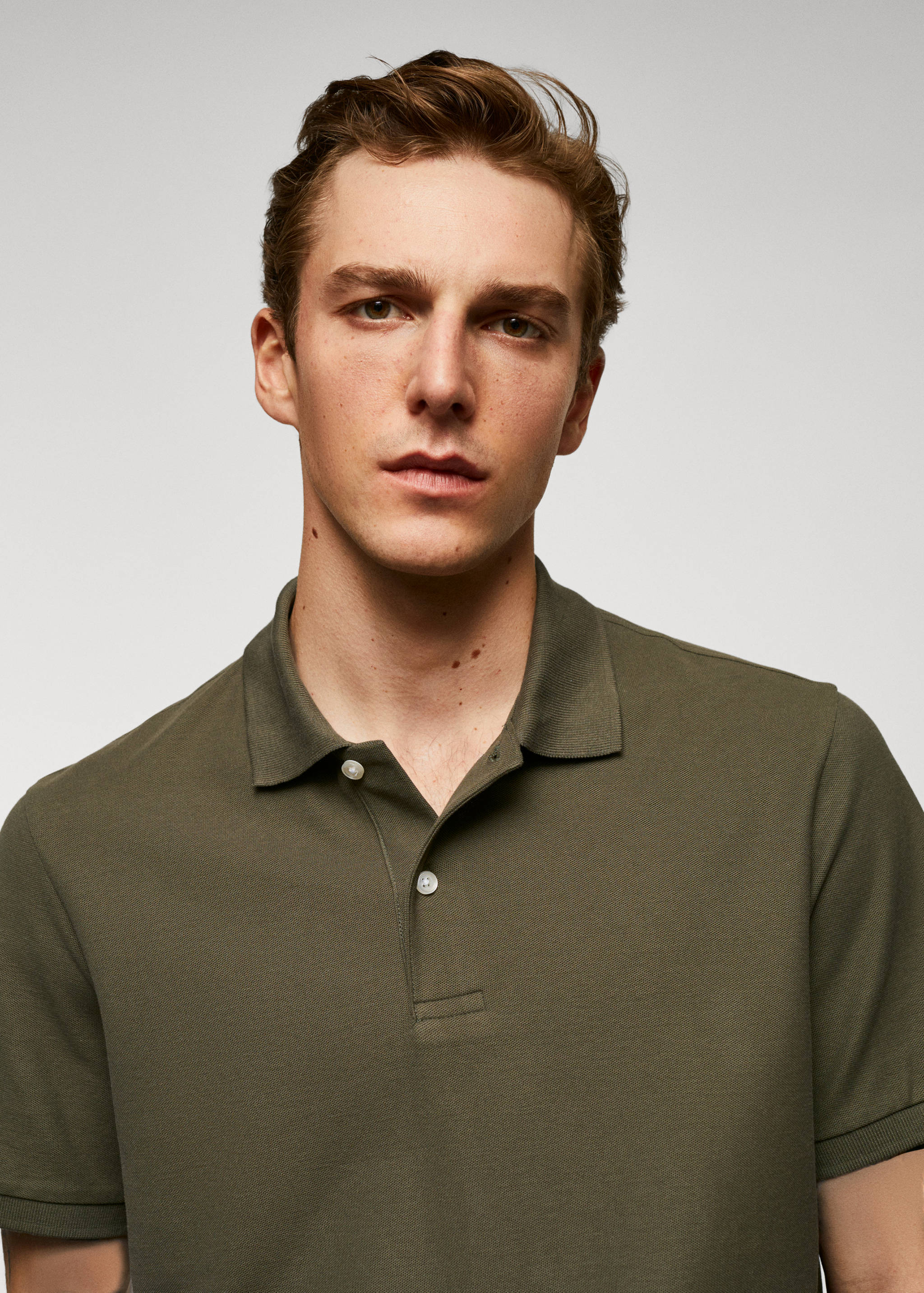 100% cotton pique polo shirt - Details of the article 1